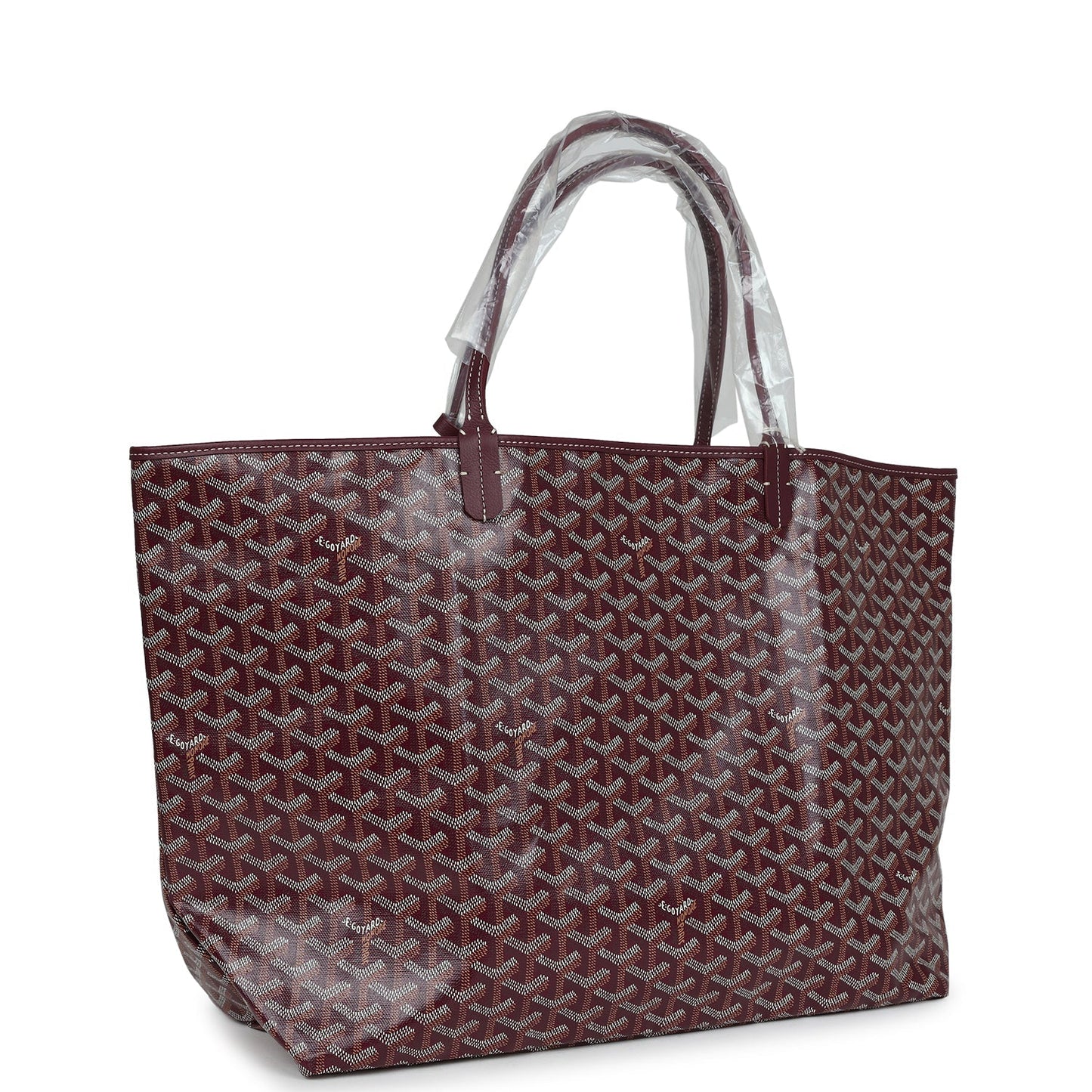 Goyard Goyardine Burgundy St. Louis GM Tote Bag Palladium Hardware