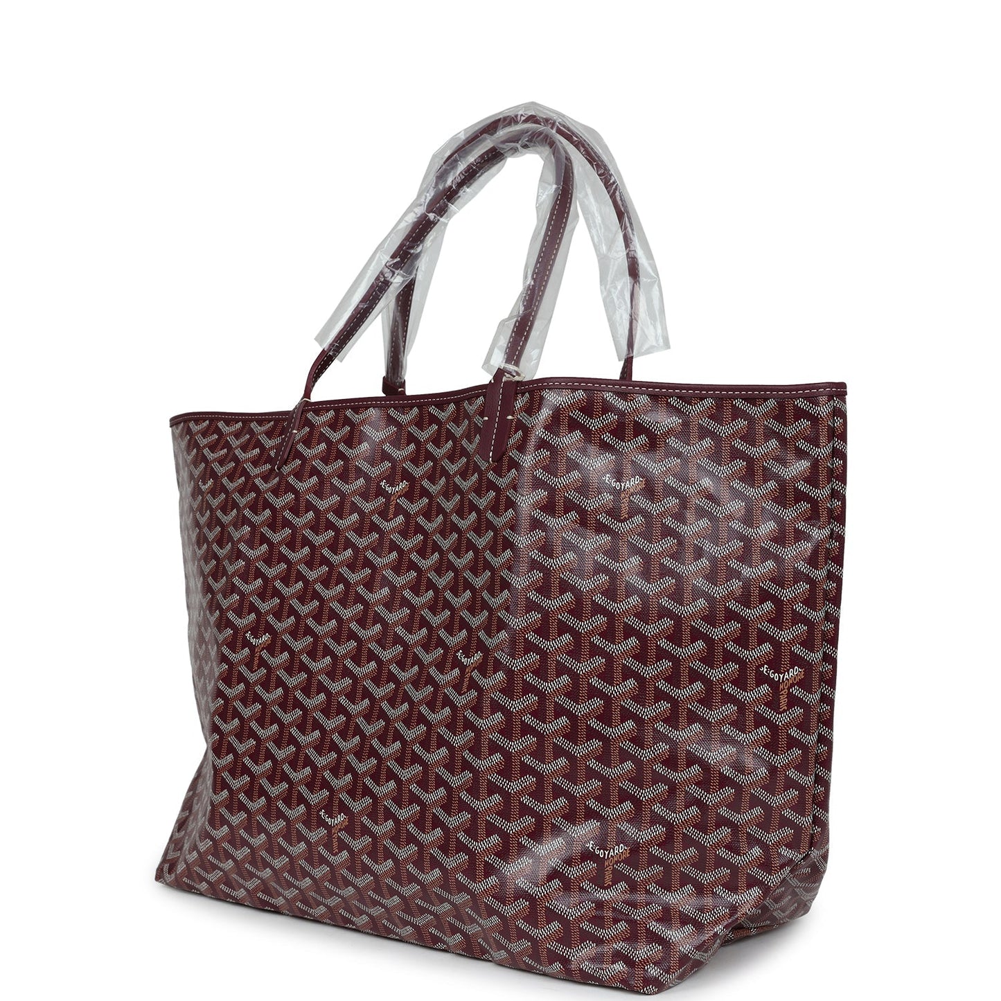 Goyard Goyardine Burgundy St. Louis GM Tote Bag Palladium Hardware