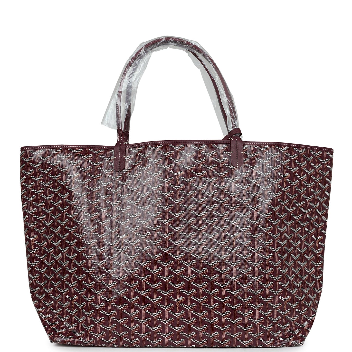 Goyard Goyardine Burgundy St. Louis GM Tote Bag Palladium Hardware