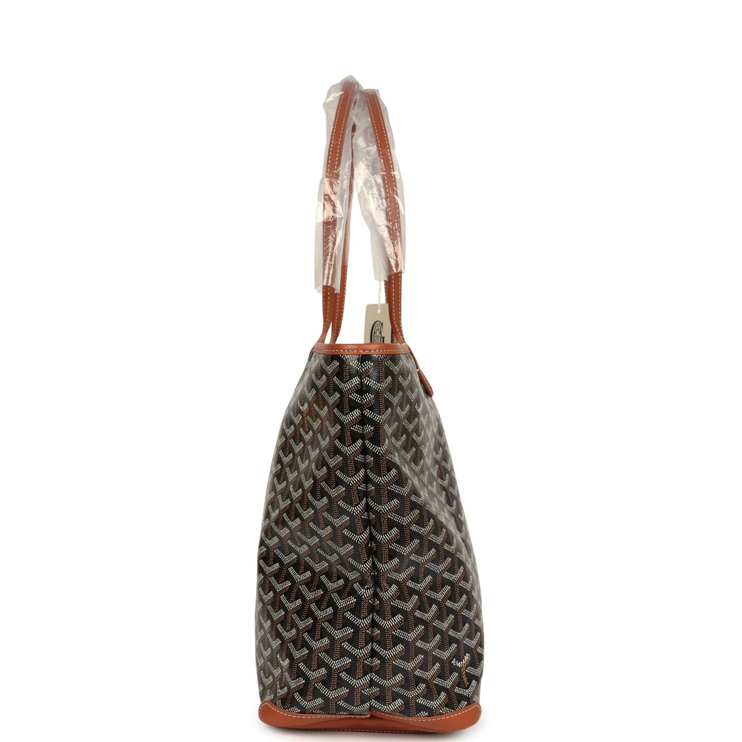 Goyard Goyardine Black and Brown Artois MM Palladium Hardware - Bob Flawless Skincare 