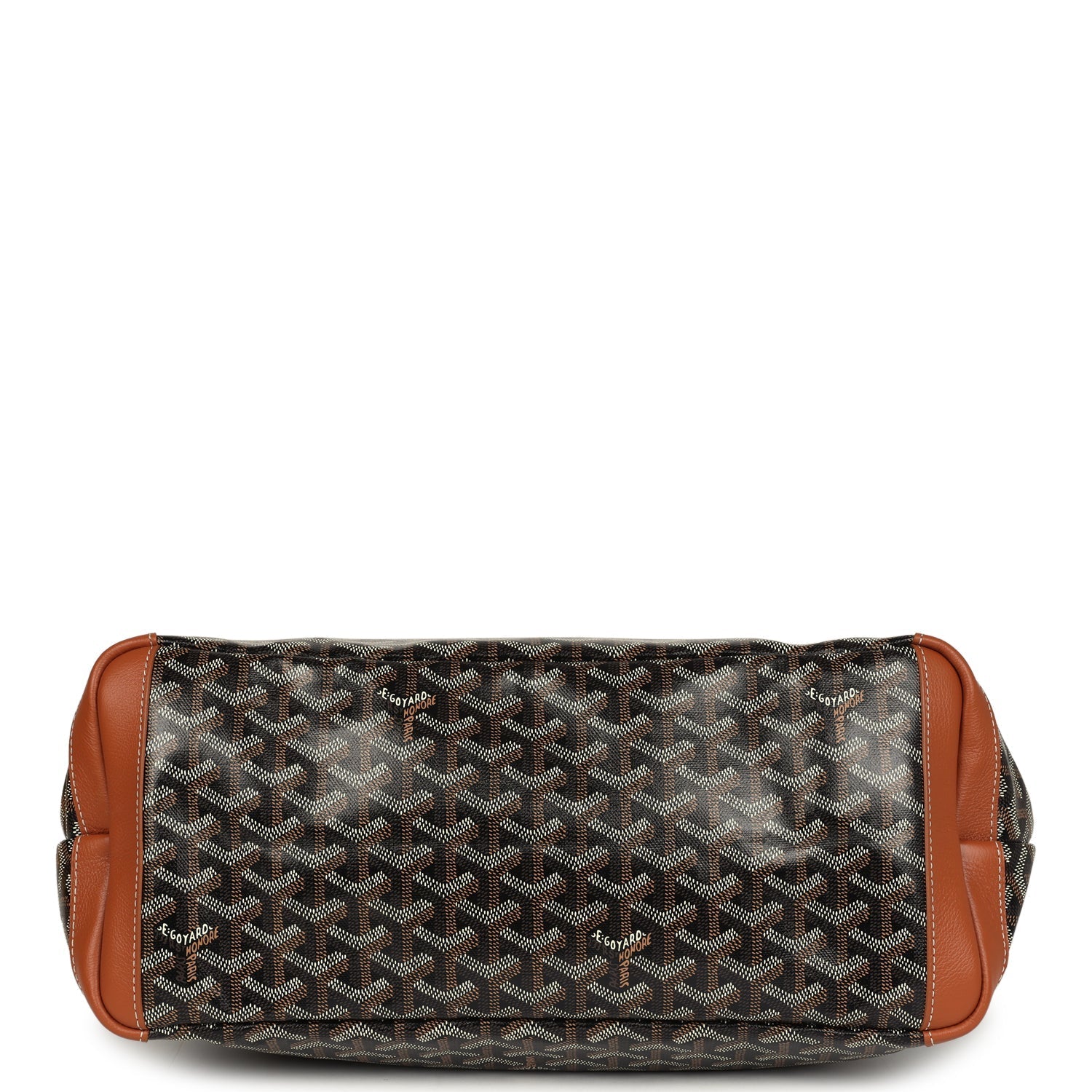 Goyard Goyardine Black and Brown Artois MM Palladium Hardware - Bob Flawless Skincare 