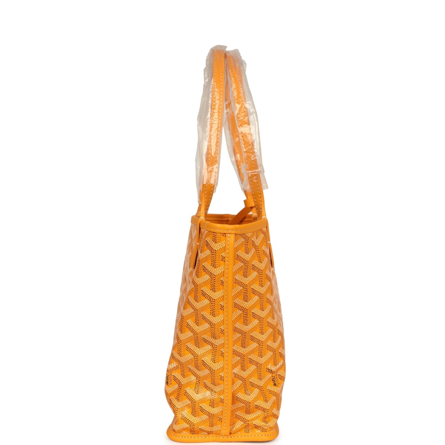 Goyard Goyardine Yellow Anjou Mini Bag Palladium Hardware