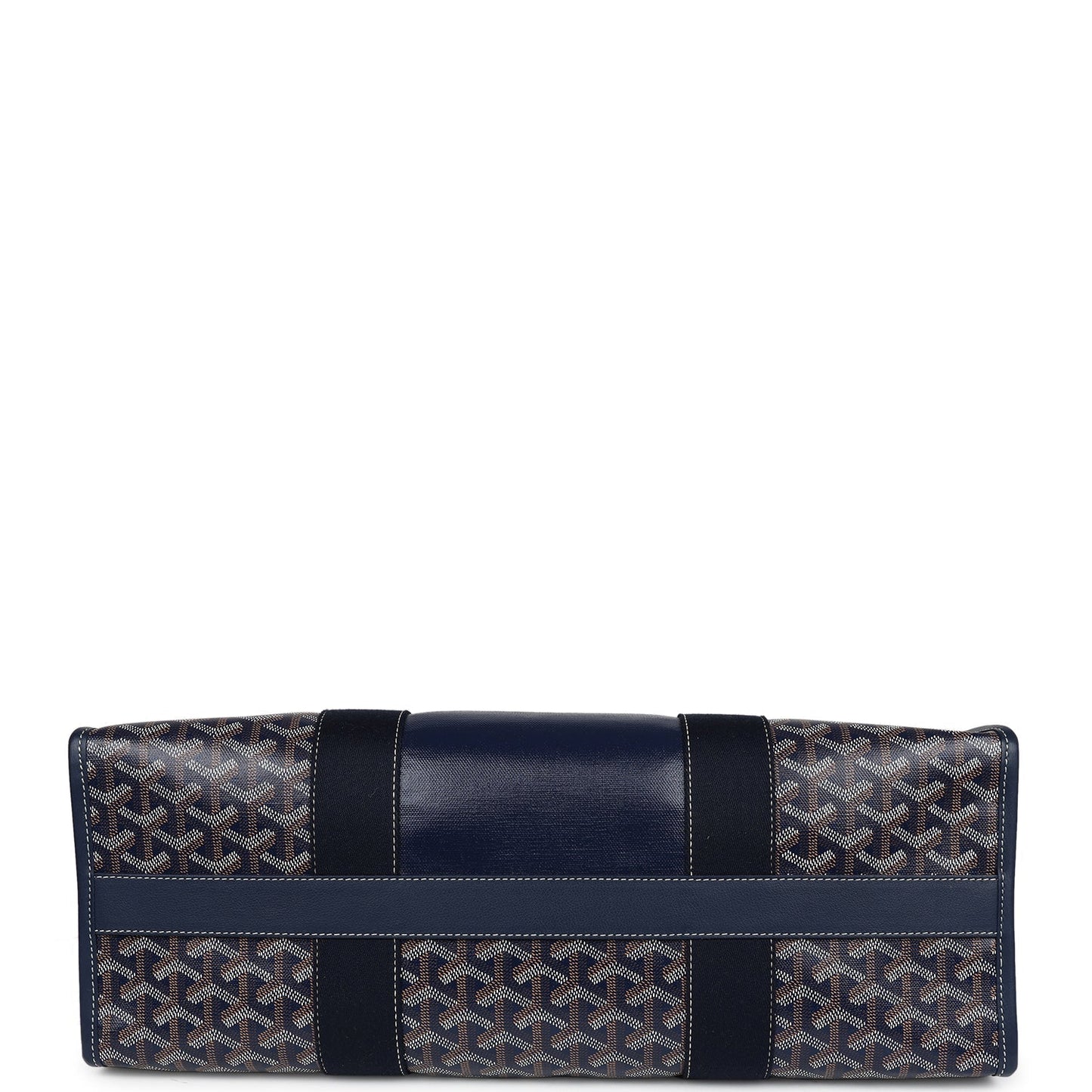 Goyard Villette Tote Bag MM Navy Blue Goyardine Canvas & Chevroches Calfskin