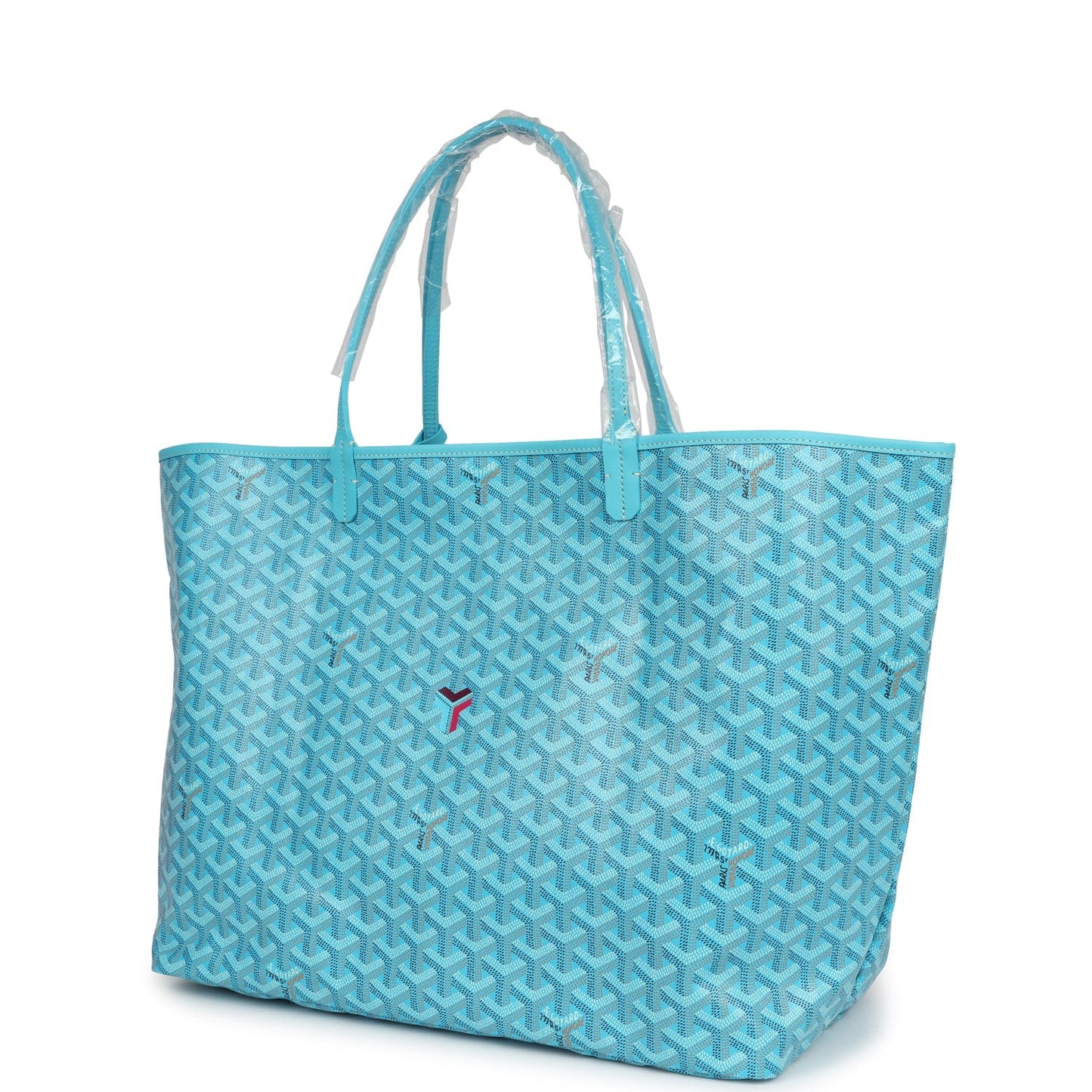 Goyard Goyardine Turquoise St. Louis GM Tote Bag Palladium Hardware Balance Due for KS