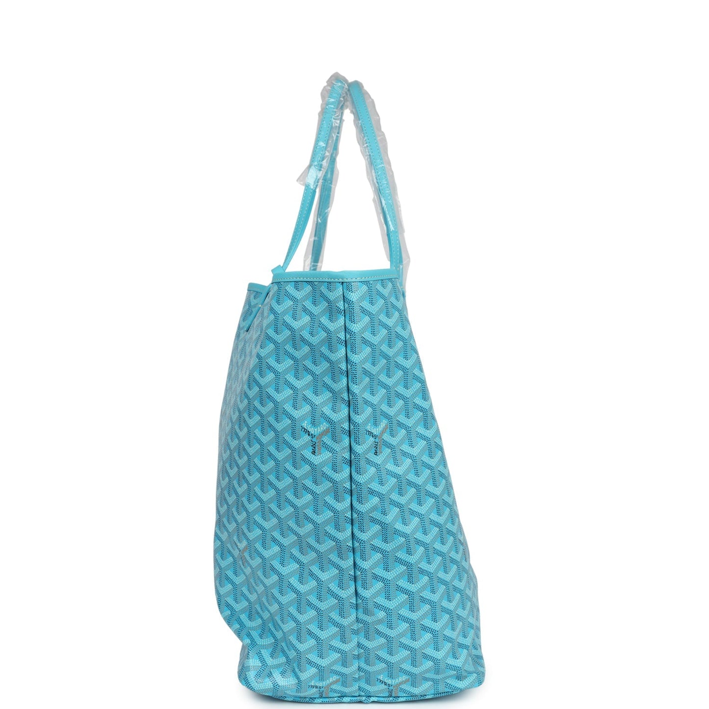 Goyard Goyardine Turquoise St. Louis GM Tote Bag Palladium Hardware Balance Due for KS