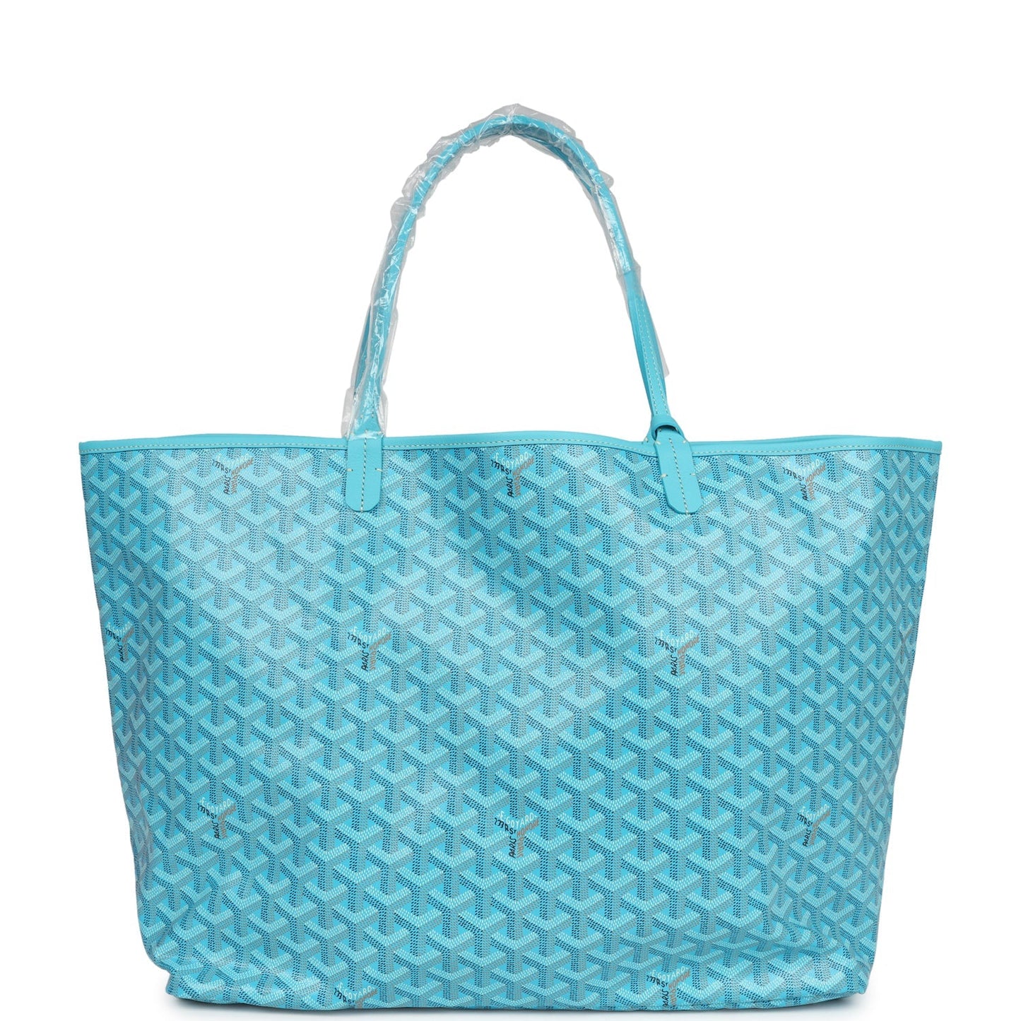 Goyard Goyardine Turquoise St. Louis GM Tote Bag Palladium Hardware Balance Due for KS