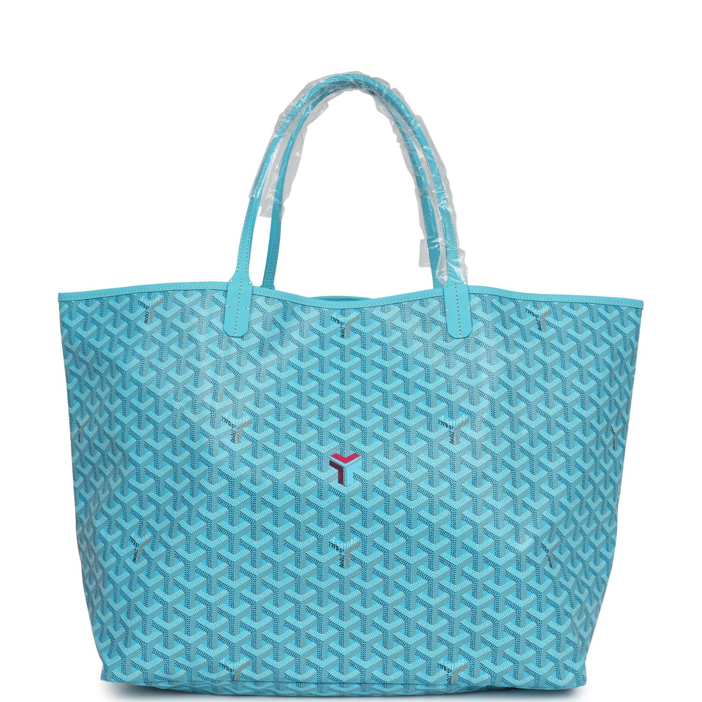 Goyard Goyardine Turquoise St. Louis GM Tote Bag Palladium Hardware