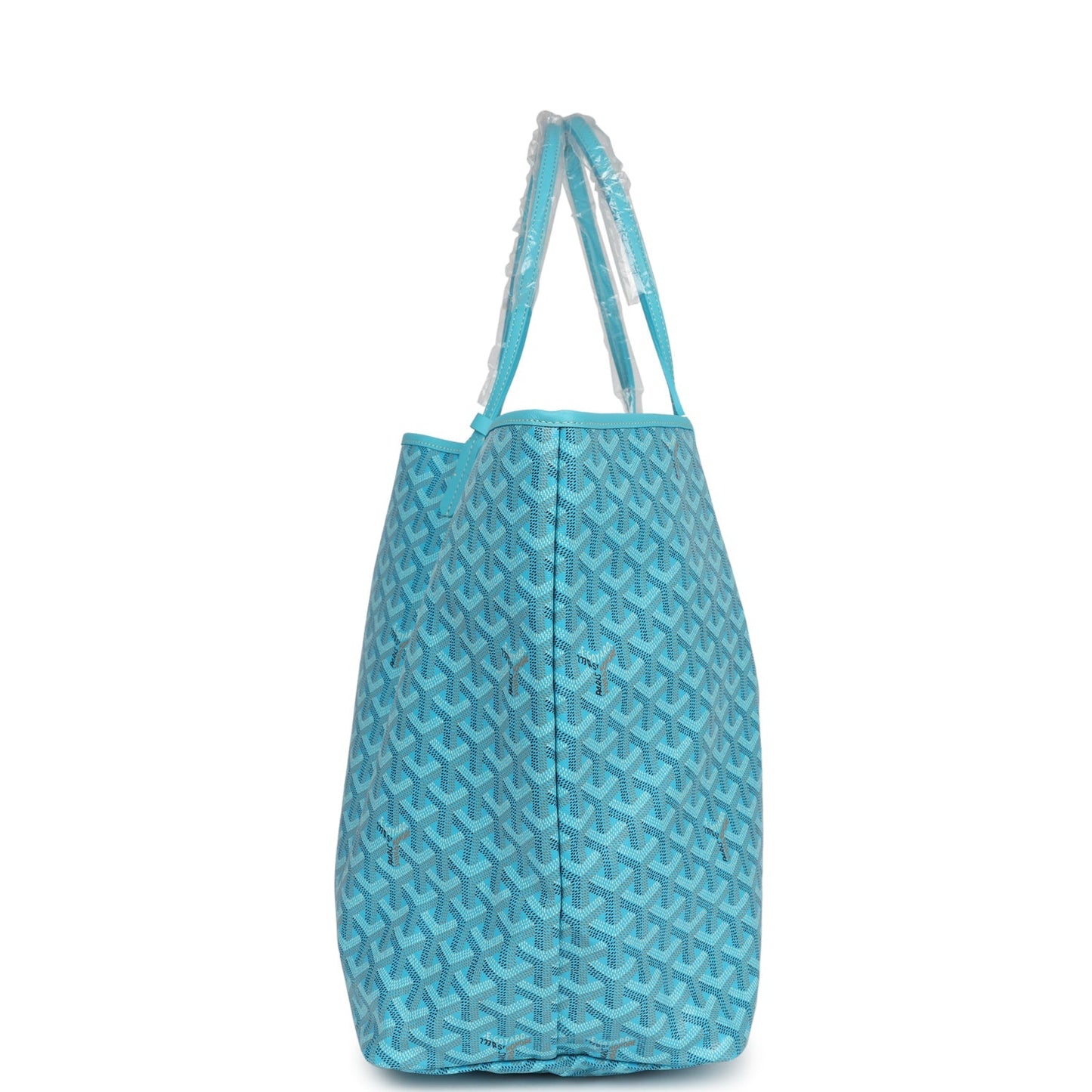 Goyard Goyardine Turquoise St. Louis GM Tote Bag Palladium Hardware