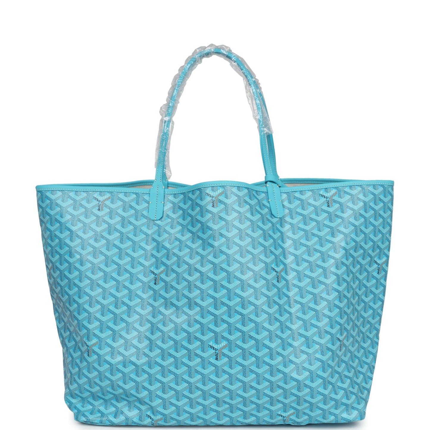 Goyard Goyardine Turquoise St. Louis GM Tote Bag Palladium Hardware