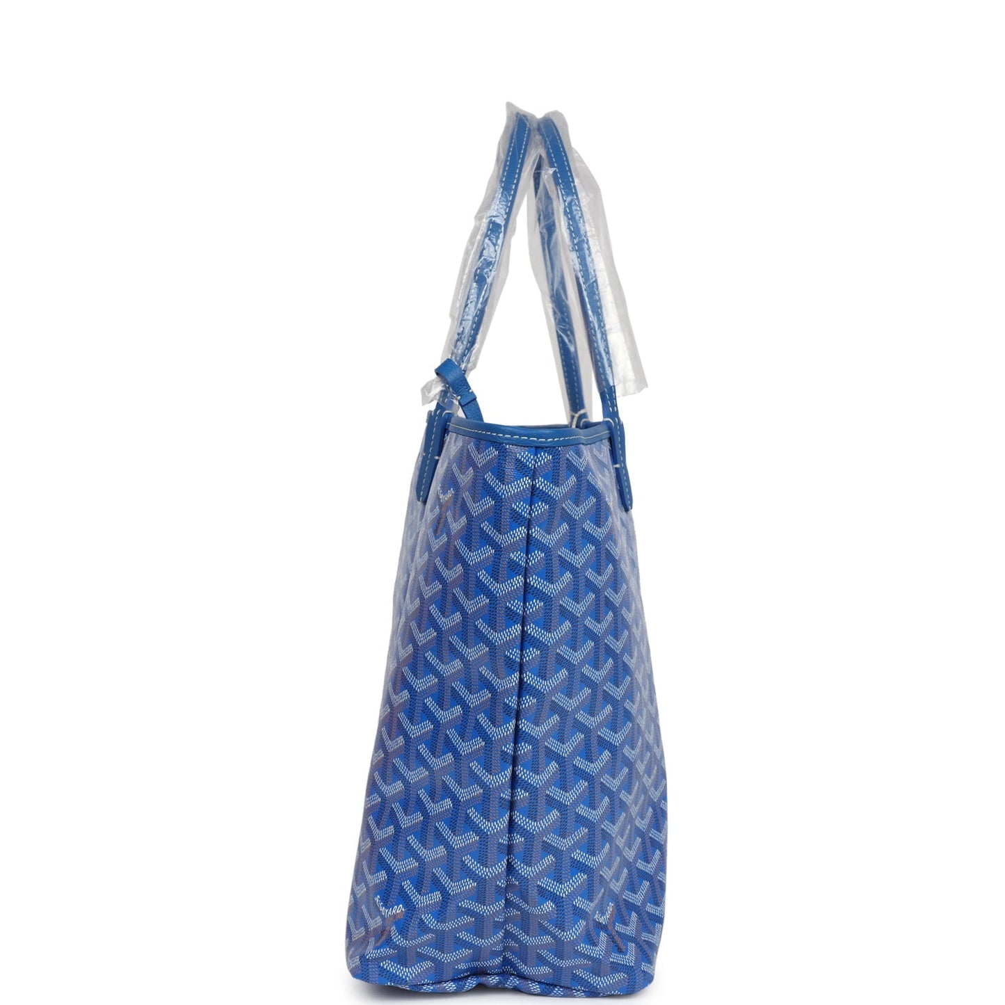 Goyard Goyardine Blue St. Louis PM Tote Bag Palladium Hardware