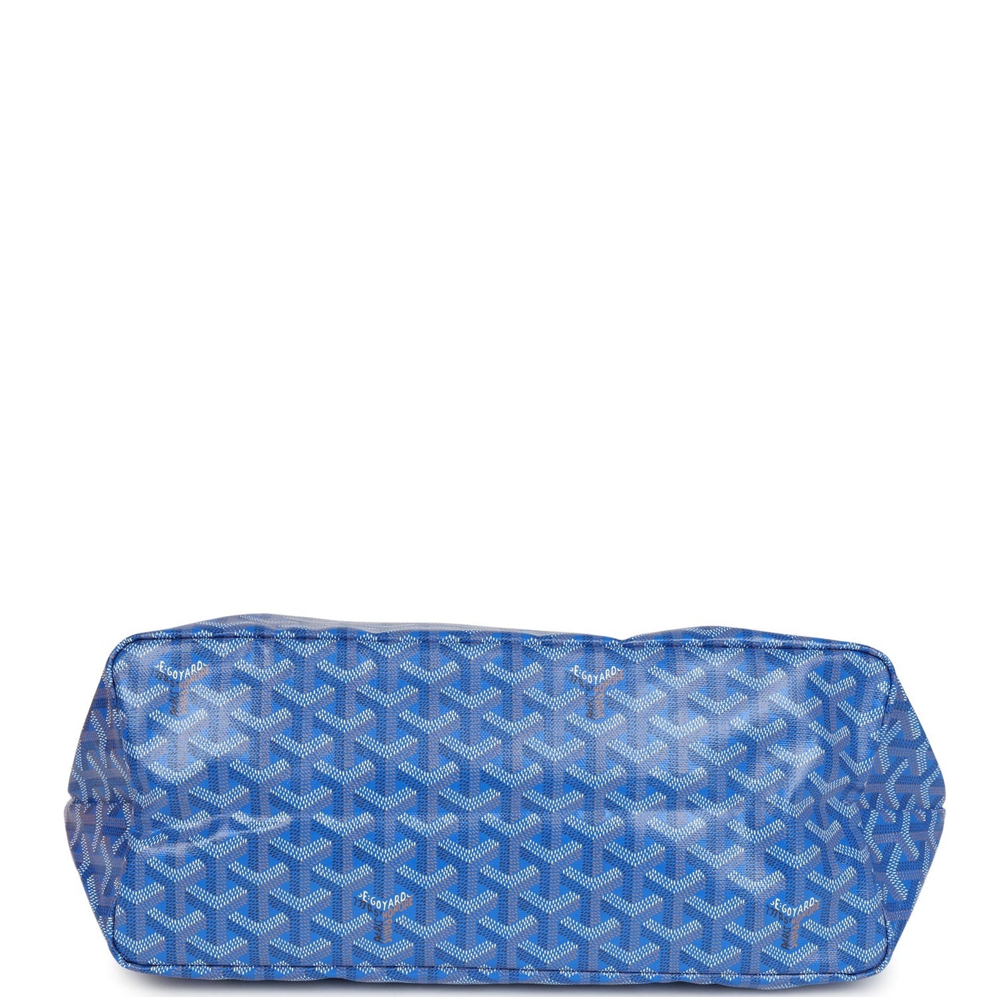 Goyard Goyardine Blue St. Louis PM Tote Bag Palladium Hardware