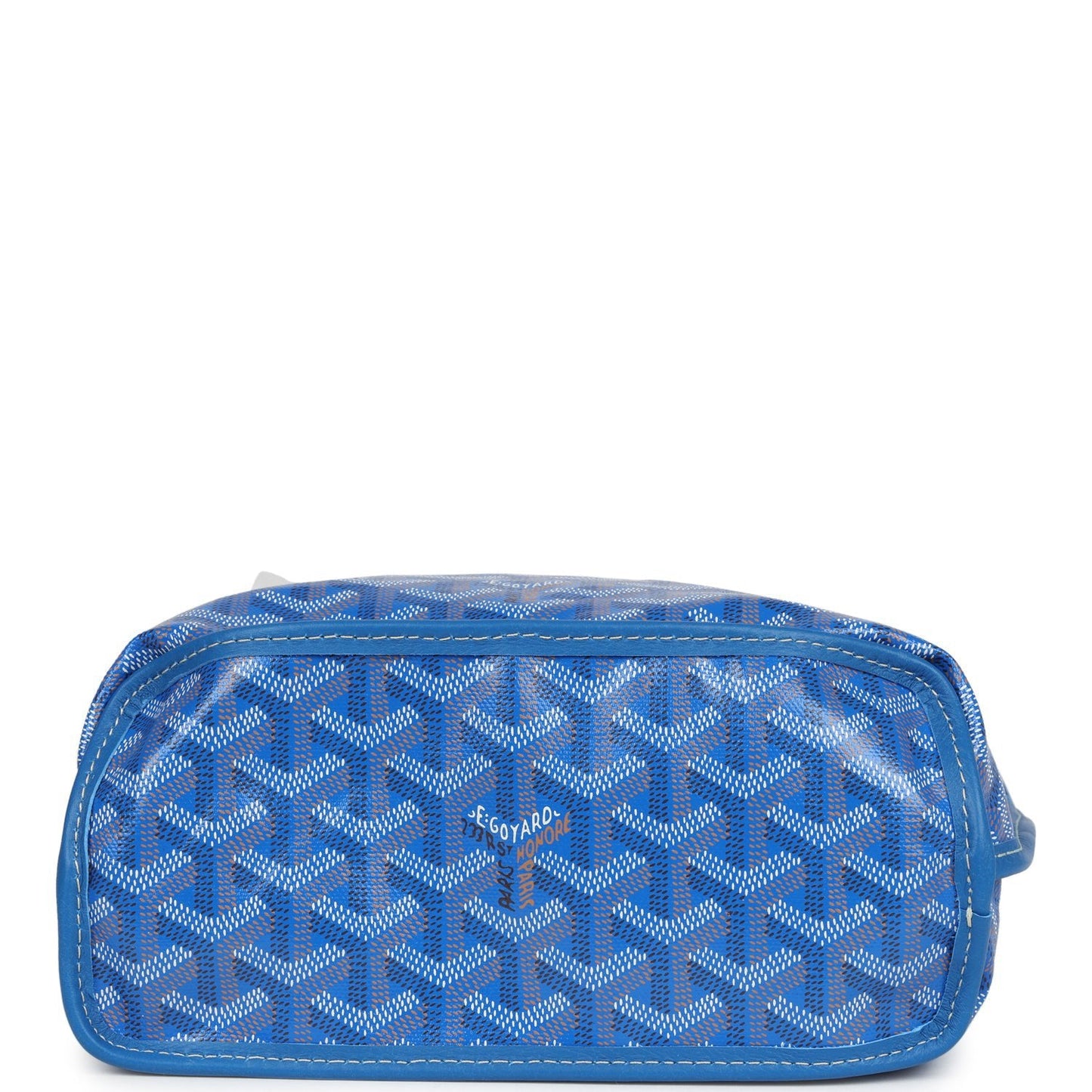 Goyard Goyardine Anjou Sky Blue Mini Bag Palladium Hardware