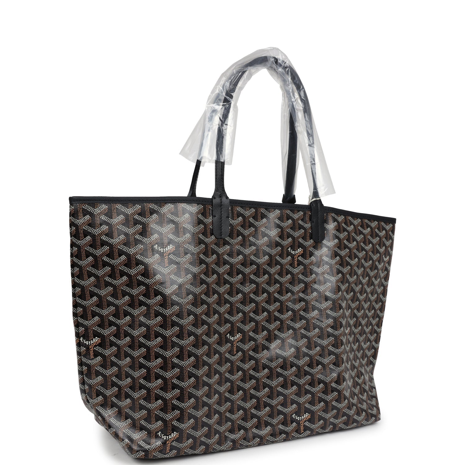 Goyard Goyardine Black St. Louis PM Tote Bag Palladium Hardware - Bob Flawless Skincare 