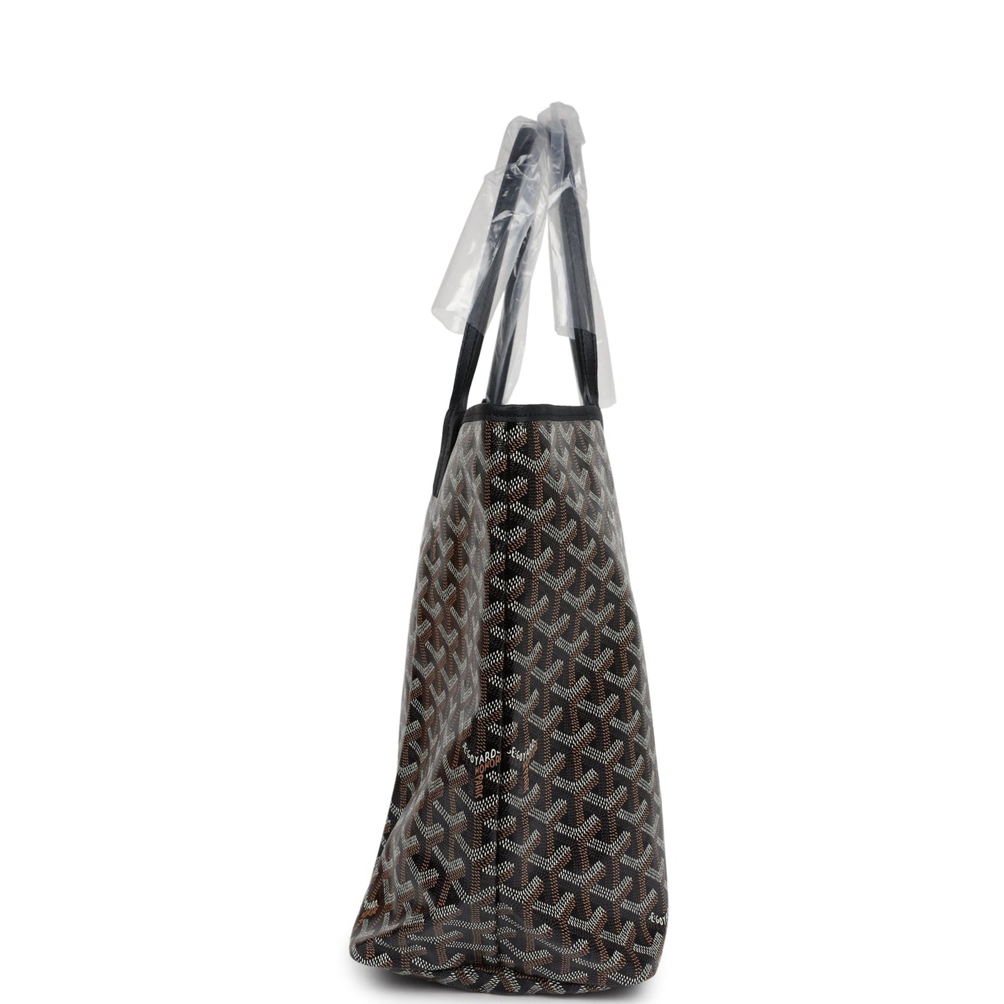 Goyard Goyardine Black St. Louis PM Tote Bag Palladium Hardware - Bob Flawless Skincare 