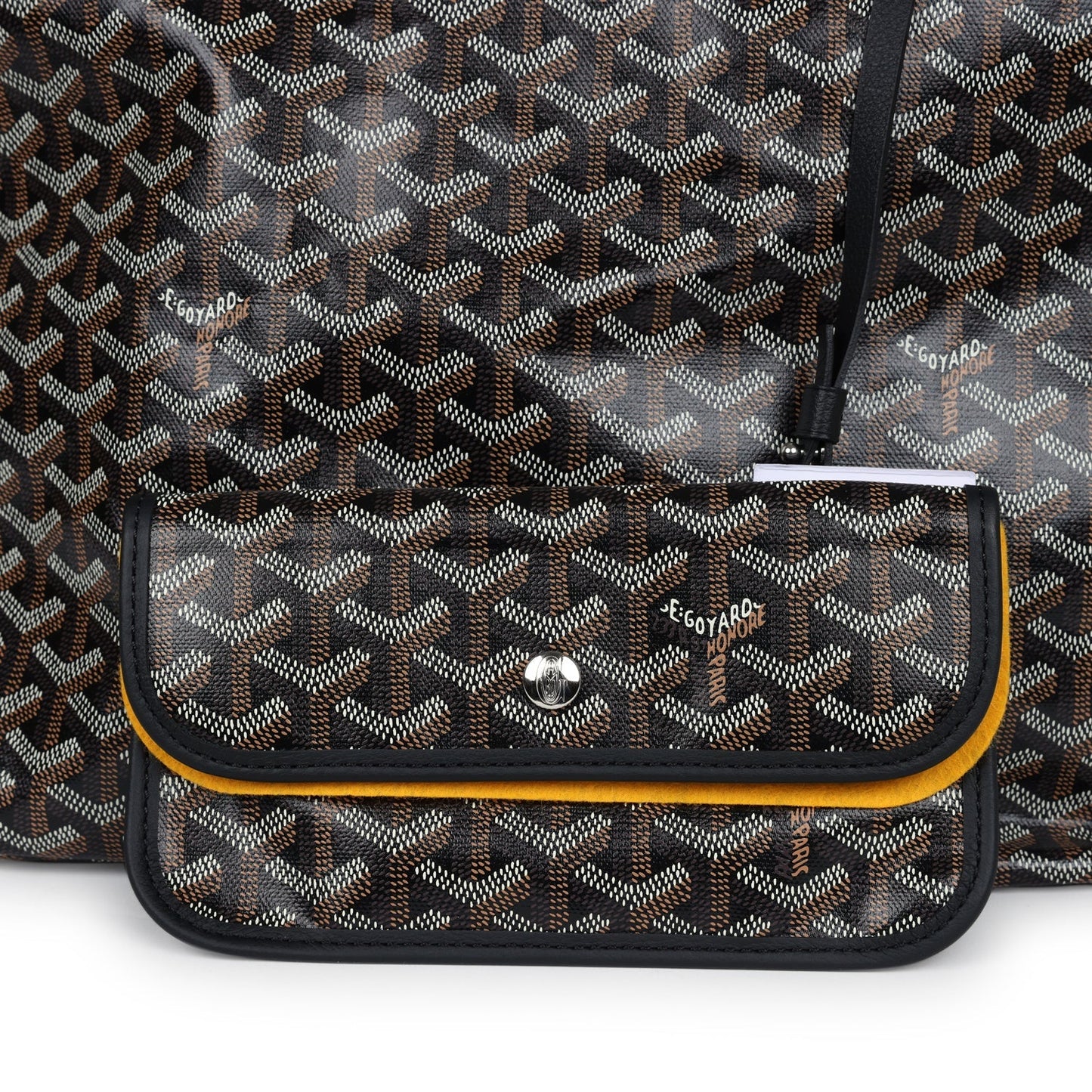 Goyard Goyardine Black Boheme Hobo Bag Palladium Hardware