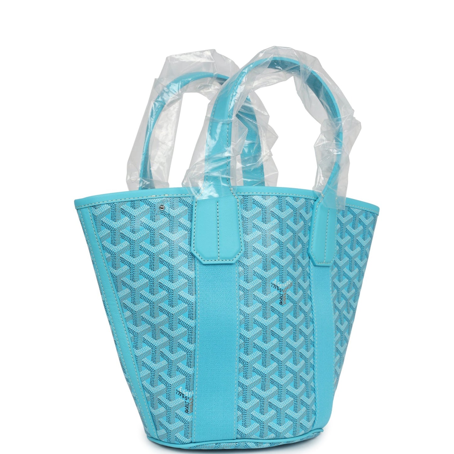 Goyard Goyardine Belharra PM Turquoise Tote Palladium Hardware - Bob Flawless Skincare 