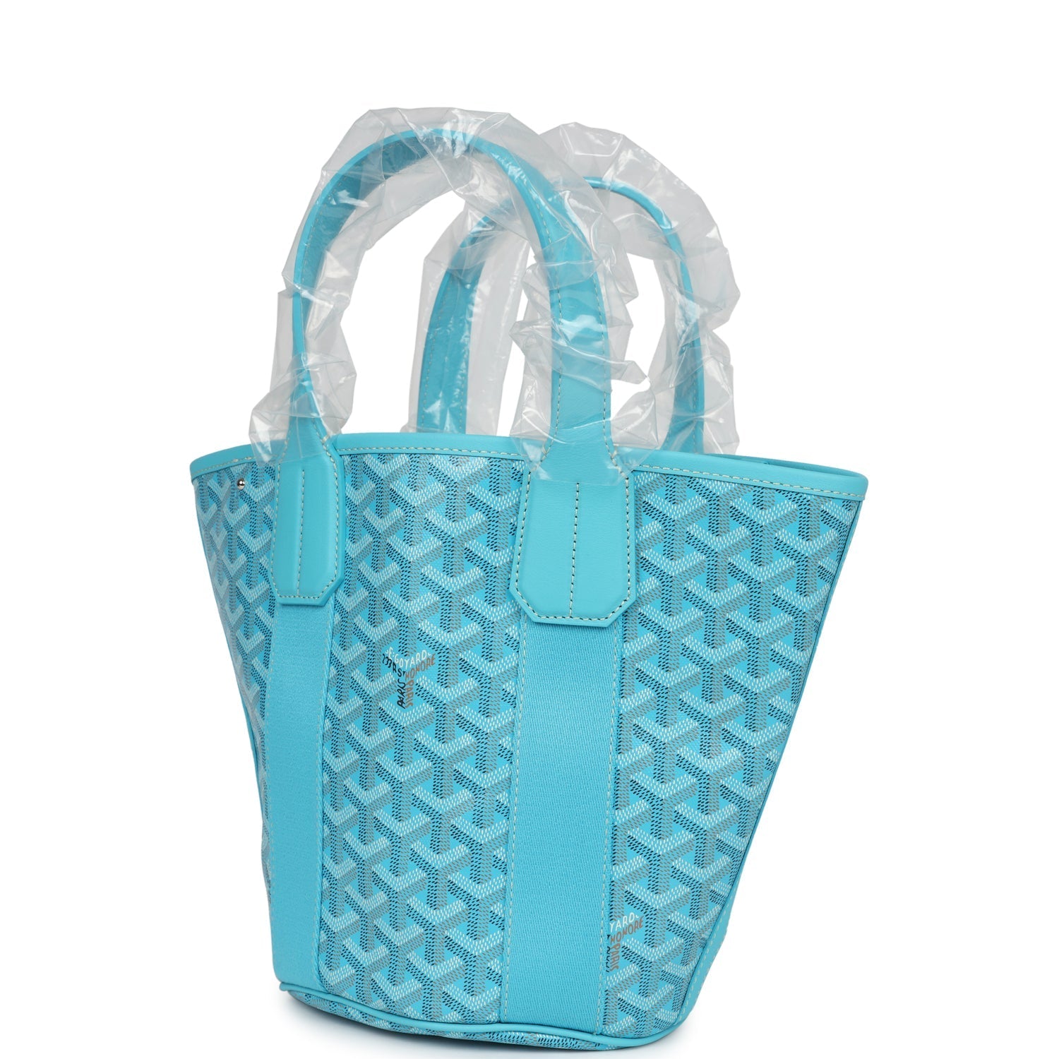 Goyard Goyardine Belharra PM Turquoise Tote Palladium Hardware - Bob Flawless Skincare 