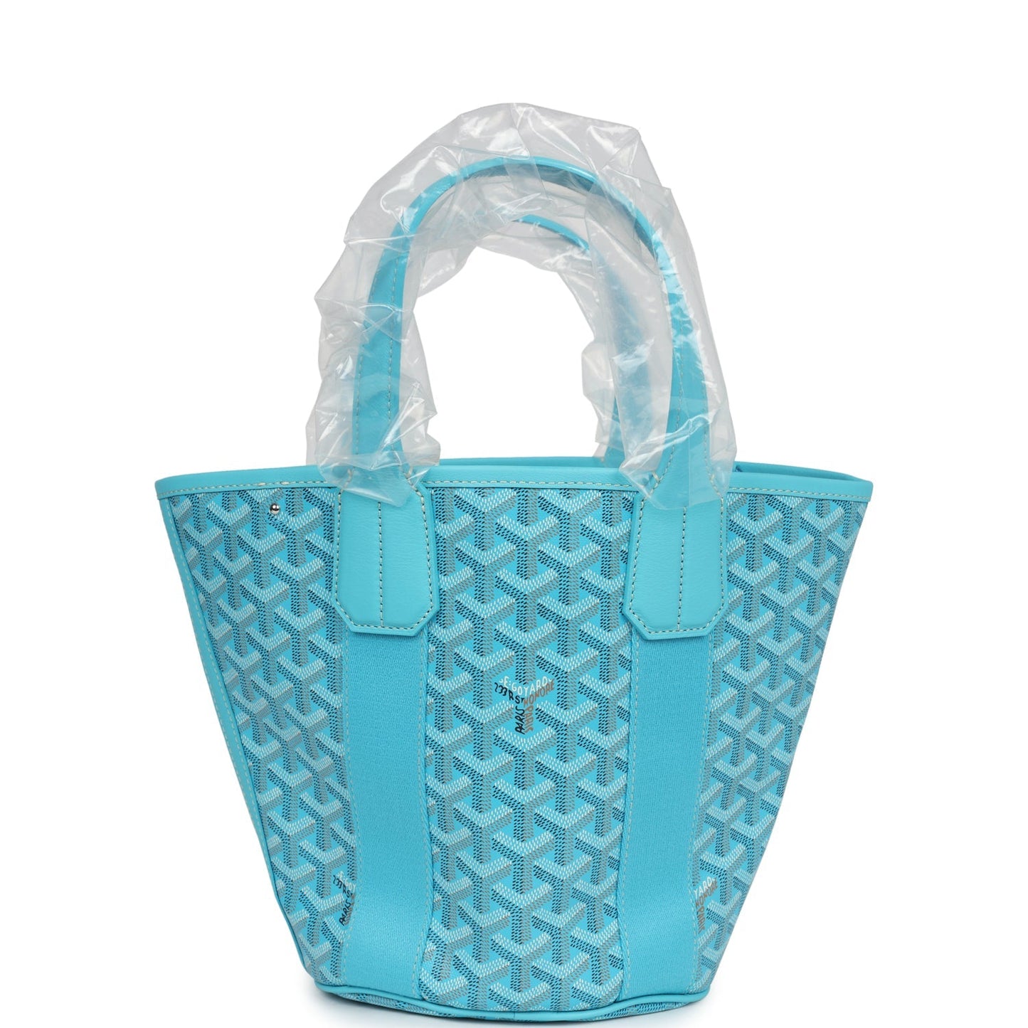 Goyard Goyardine Belharra PM Turquoise Tote Palladium Hardware - Bob Flawless Skincare 