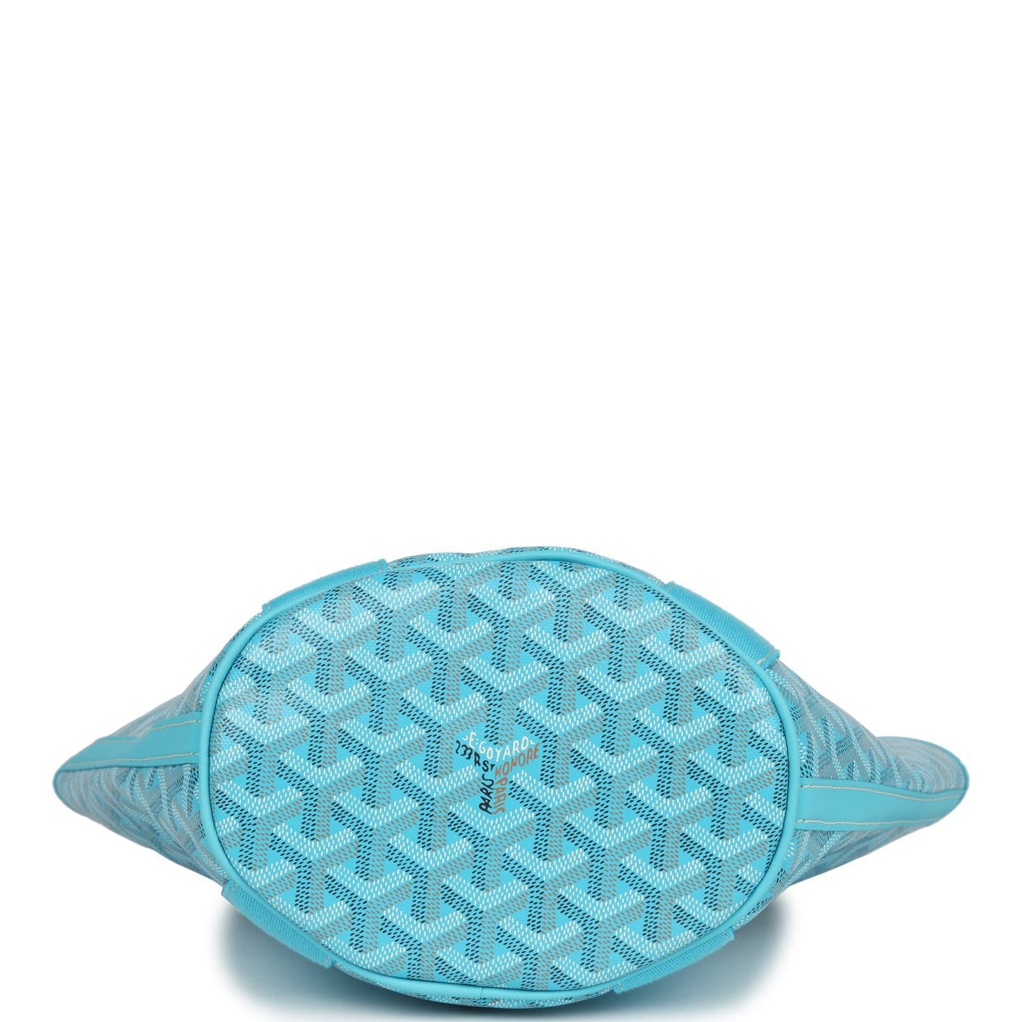 Goyard Goyardine Belharra PM Turquoise Tote Palladium Hardware - Bob Flawless Skincare 