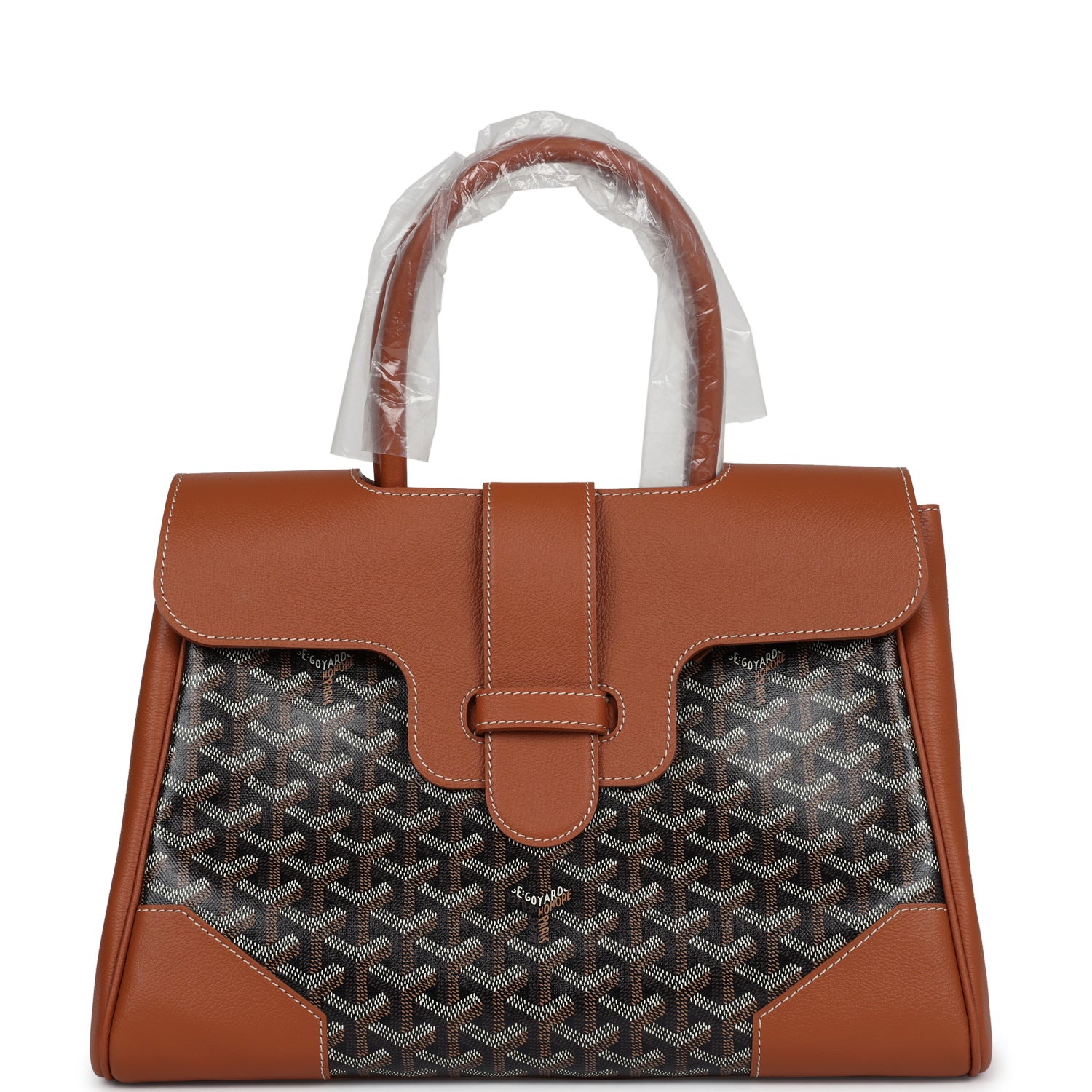 Goyard Saigon Tote Black & Brown Goyardine Canvas Palladium Hardware - Bob Flawless Skincare 