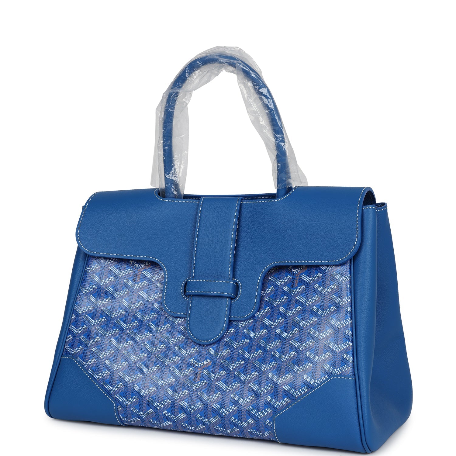 Goyard Saigon Tote Sky Blue Goyardine Canvas Palladium Hardware - Bob Flawless Skincare 