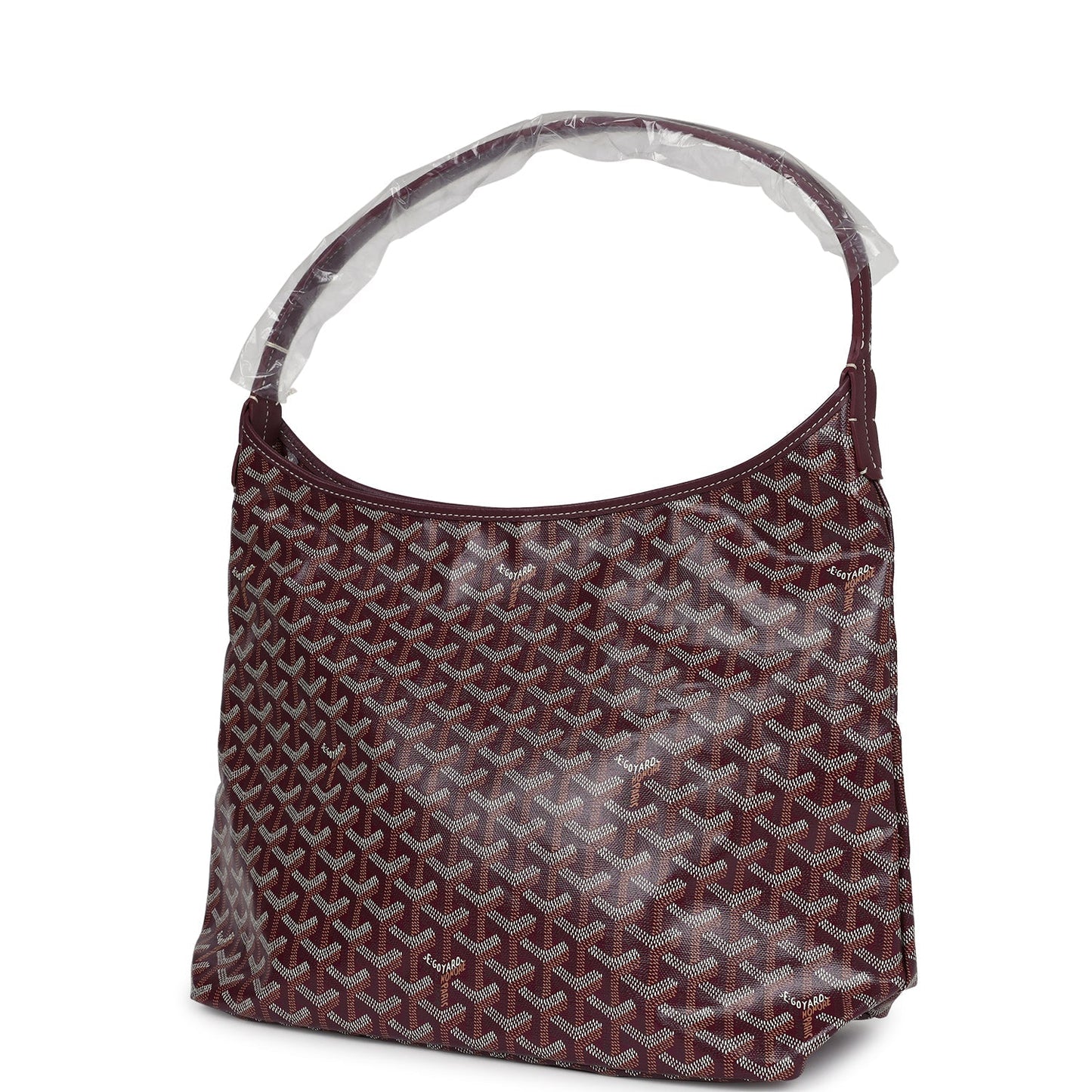 Goyard Goyardine Burgundy Boheme Hobo Bag Palladium Hardware - Bob Flawless Skincare 