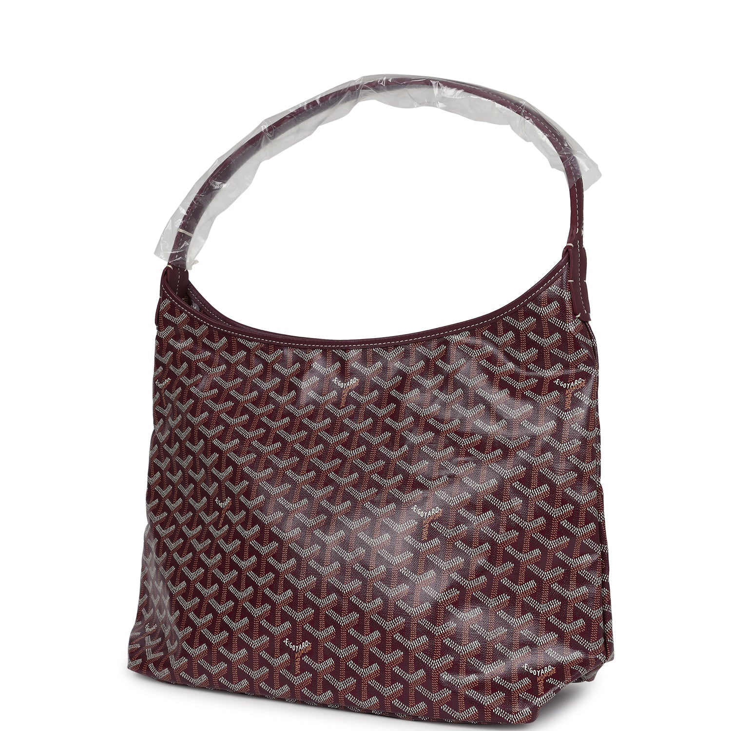 Goyard Goyardine Burgundy Boheme Hobo Bag Palladium Hardware - Bob Flawless Skincare 