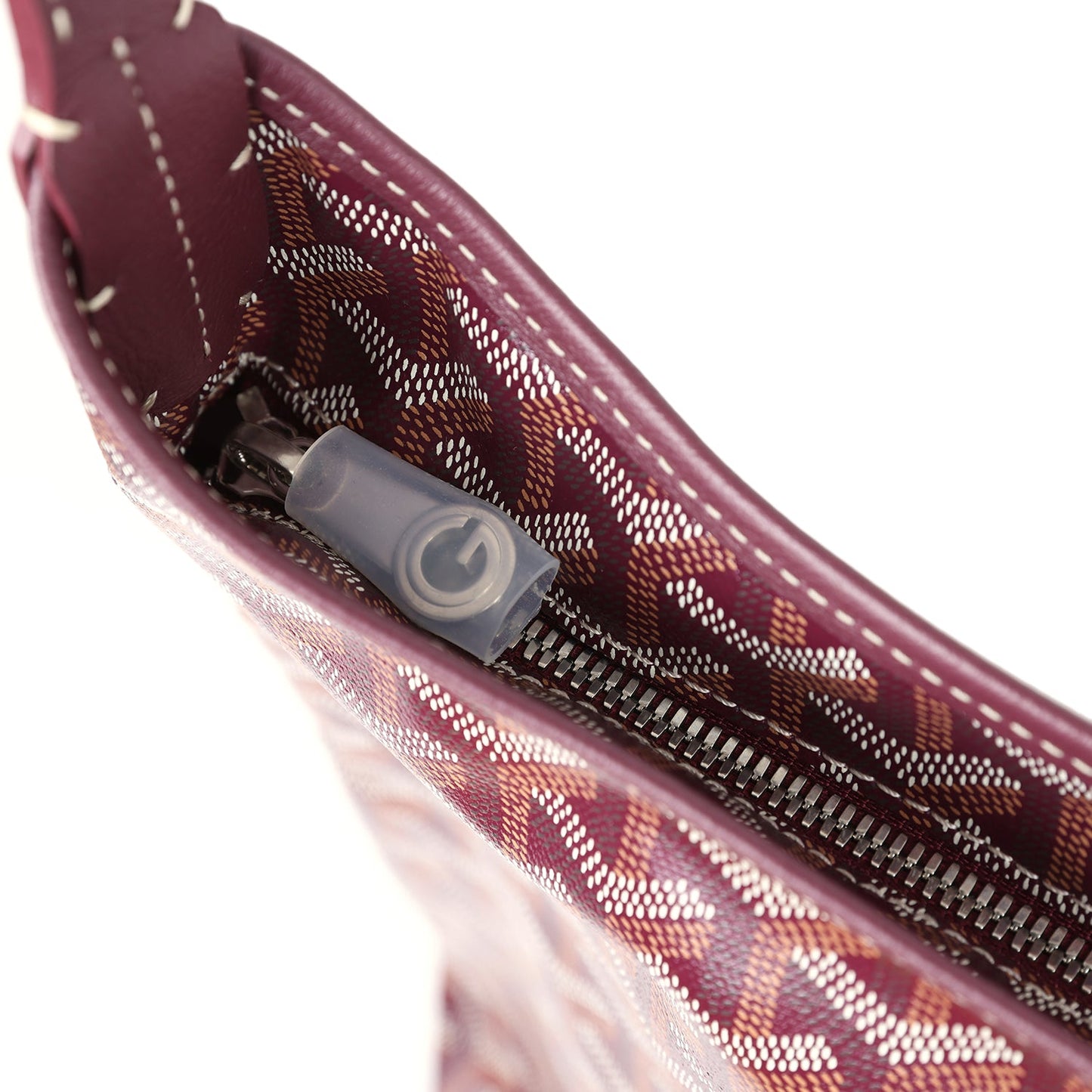 Goyard Goyardine Burgundy Boheme Hobo Bag Palladium Hardware - Bob Flawless Skincare 