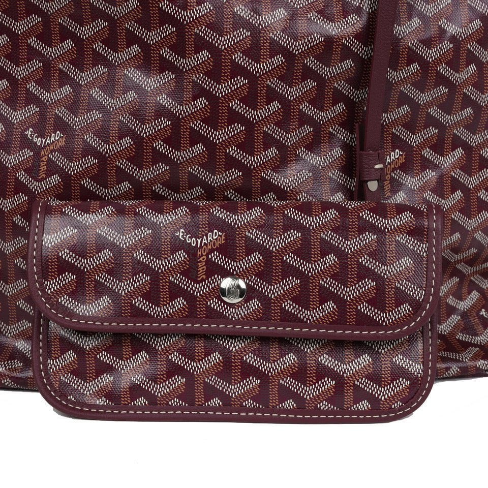 Goyard Goyardine Burgundy Boheme Hobo Bag Palladium Hardware - Bob Flawless Skincare 