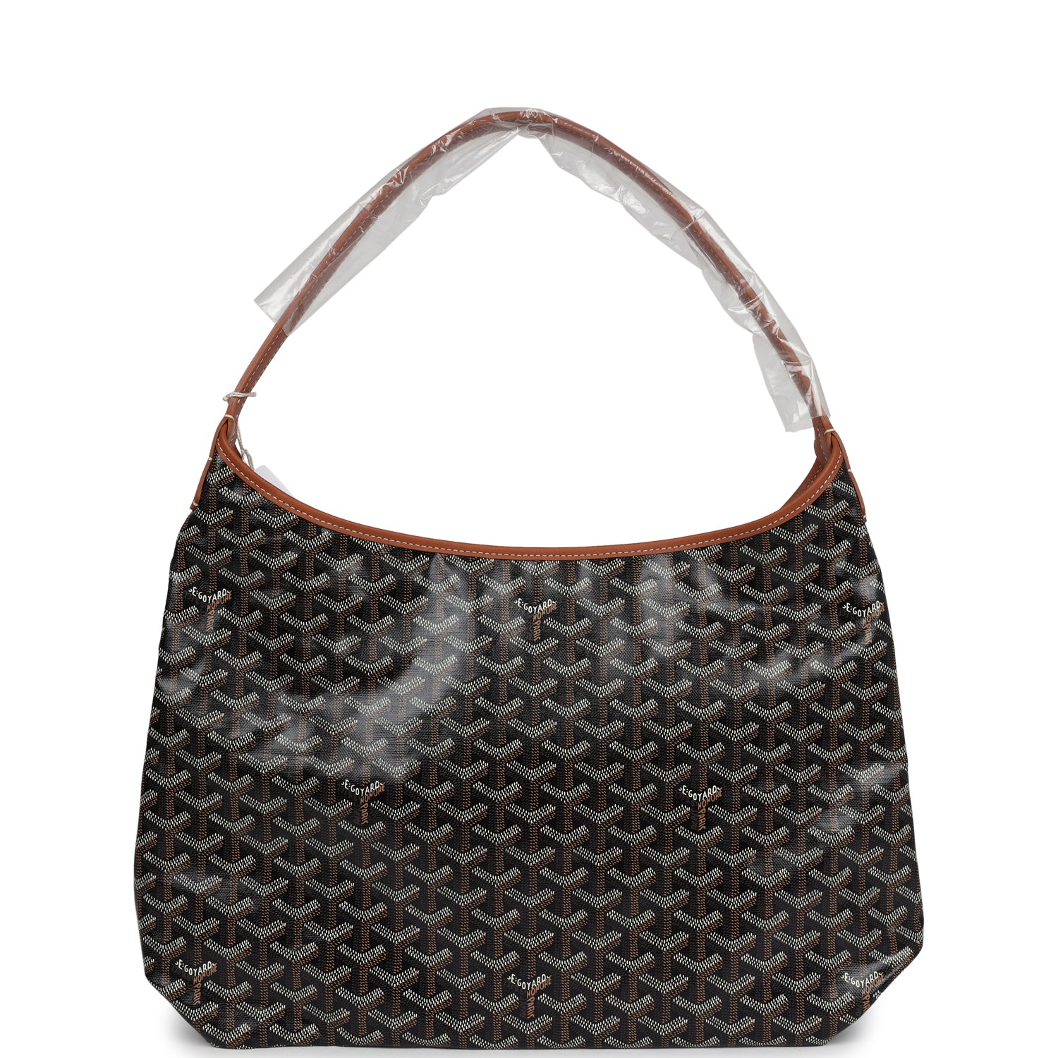 Goyard Goyardine Black & Brown Boheme Hobo Bag Palladium Hardware - Bob Flawless Skincare 