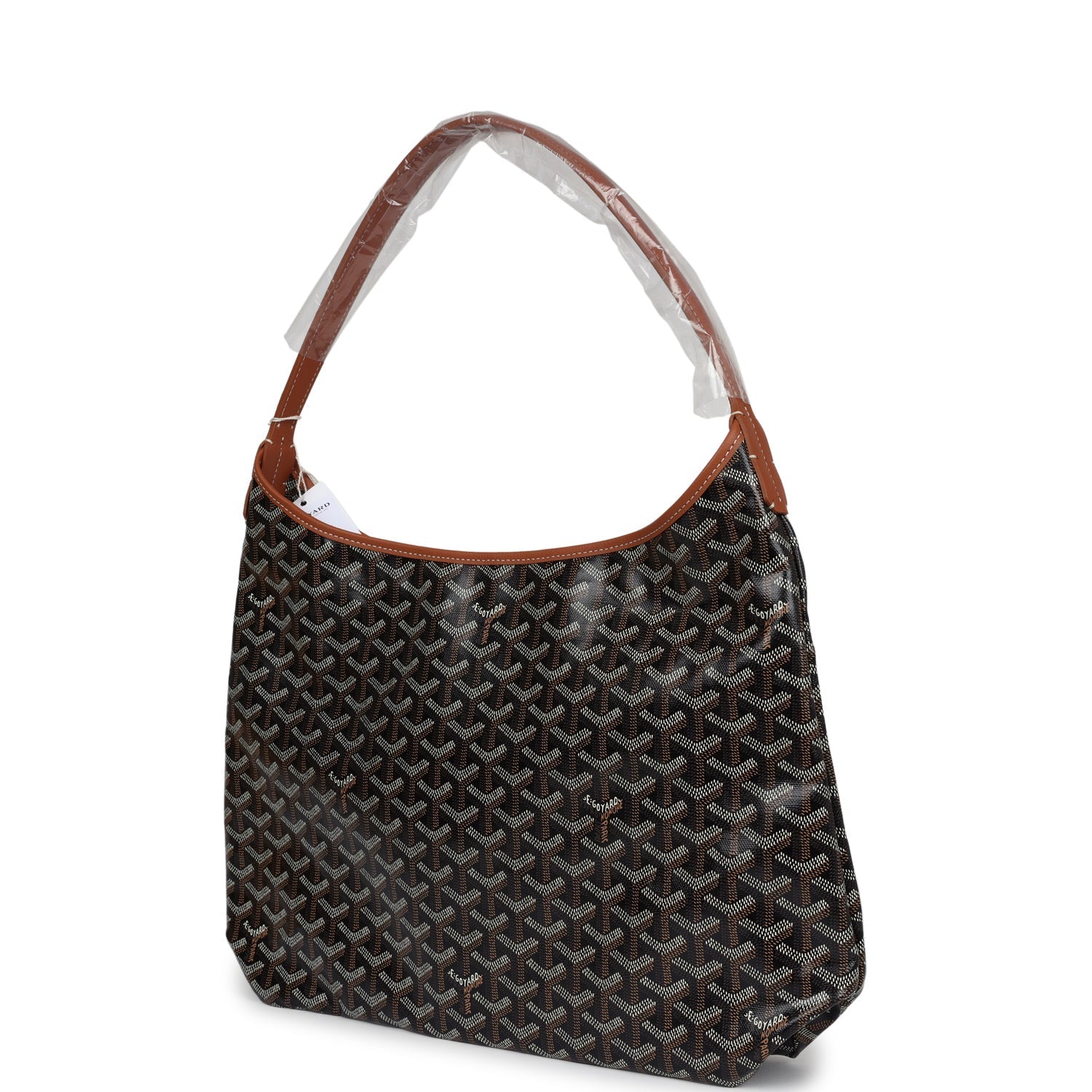 Goyard Goyardine Black & Brown Boheme Hobo Bag Palladium Hardware - Bob Flawless Skincare 