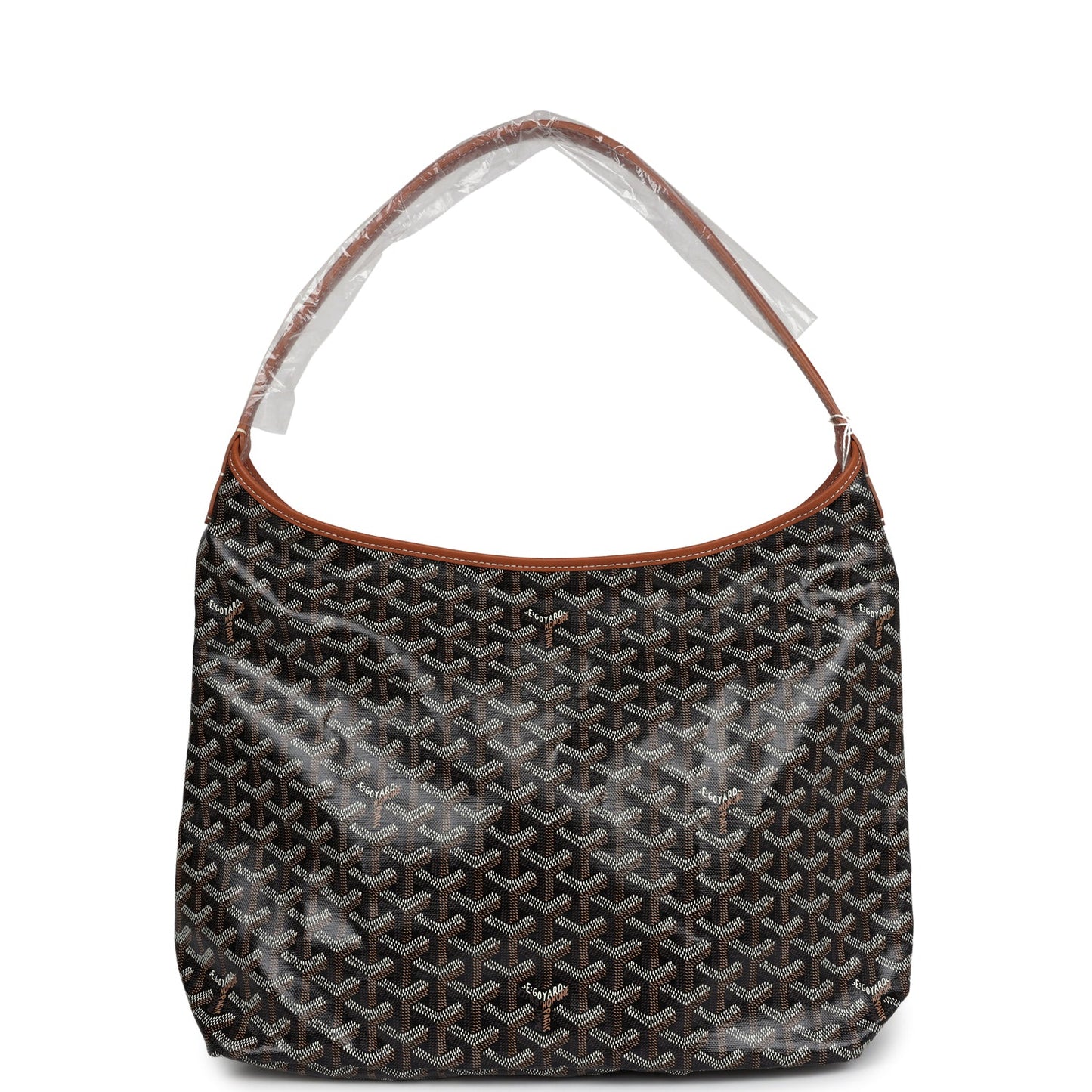 Goyard Goyardine Black & Brown Boheme Hobo Bag Palladium Hardware - Bob Flawless Skincare 