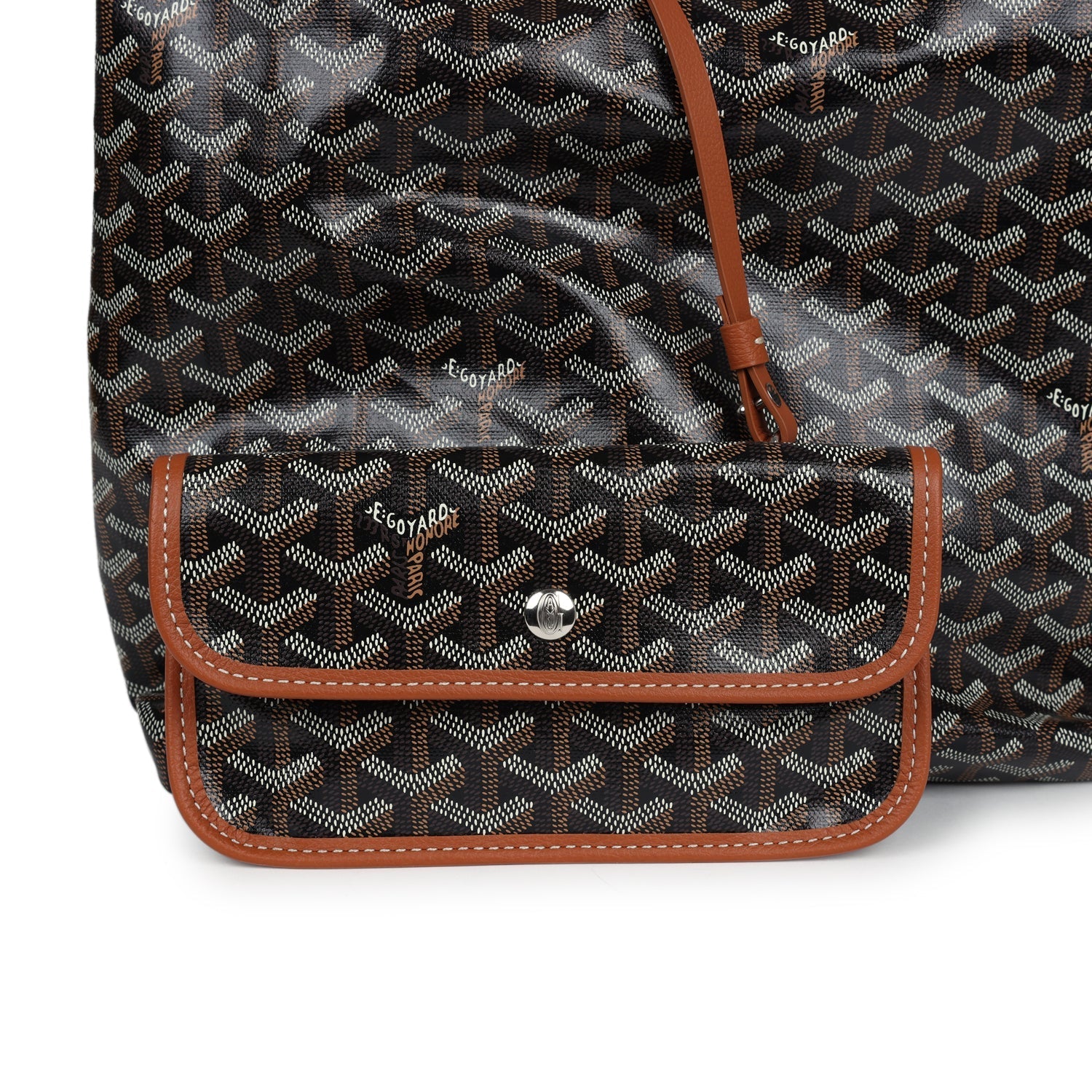 Goyard Goyardine Black & Brown Boheme Hobo Bag Palladium Hardware - Bob Flawless Skincare 