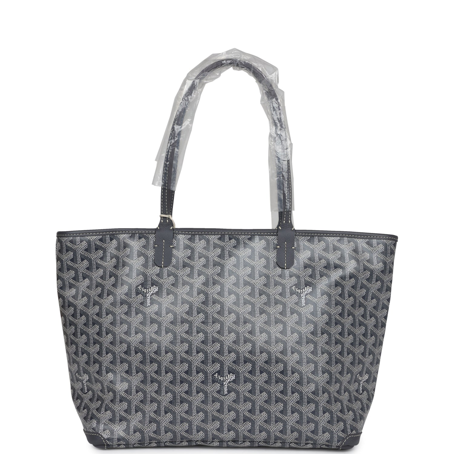 Goyard Goyardine Artois Tote PM Grey Canvas & Chevroches Calfskin Palladium Hardware - Bob Flawless Skincare 