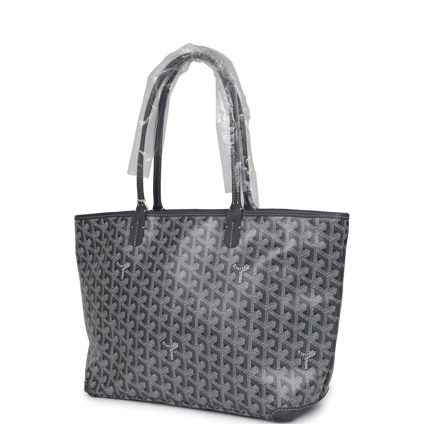 Goyard Goyardine Artois Tote PM Grey Canvas & Chevroches Calfskin Palladium Hardware - Bob Flawless Skincare 