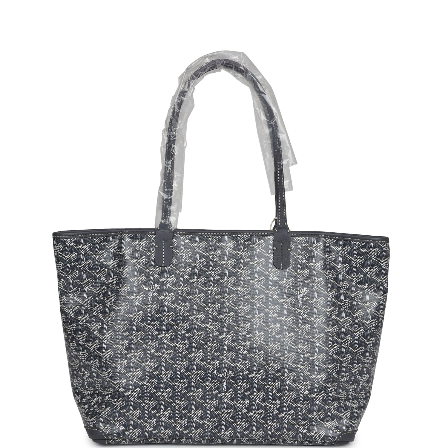 Goyard Goyardine Artois Tote PM Grey Canvas & Chevroches Calfskin Palladium Hardware - Bob Flawless Skincare 