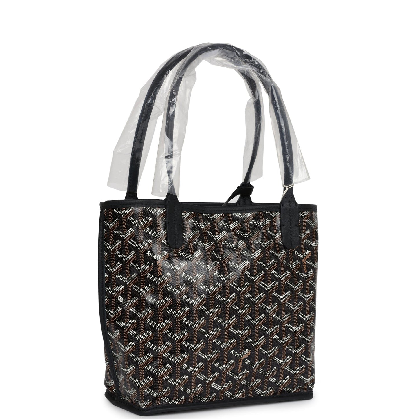 Goyard Goyardine Black Anjou Mini Bag Palladium Hardware - Bob Flawless Skincare 