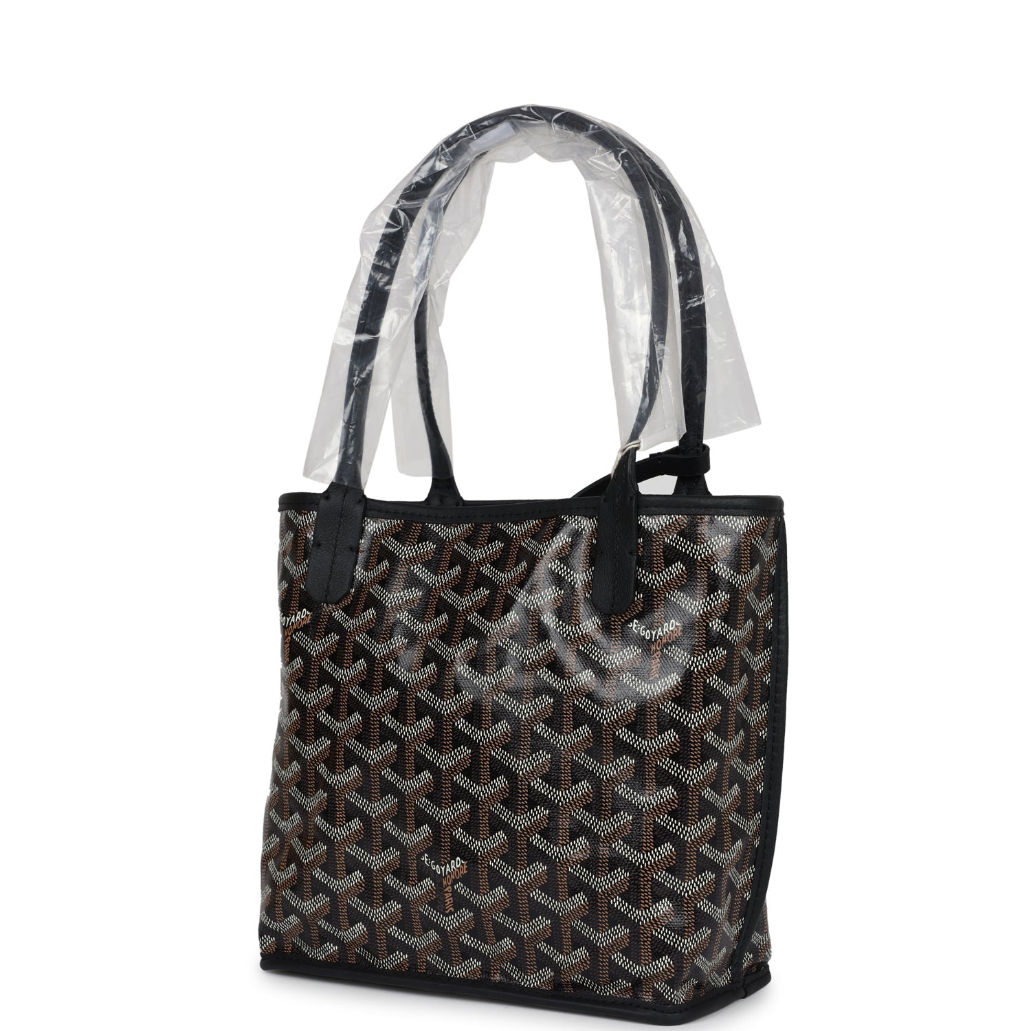 Goyard Goyardine Black Anjou Mini Bag Palladium Hardware - Bob Flawless Skincare 