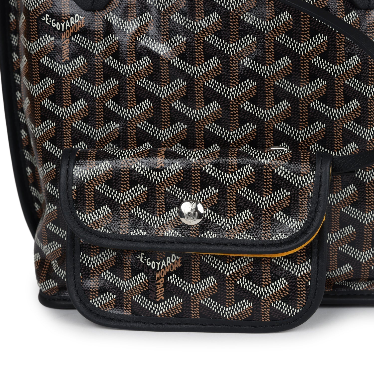 Goyard Goyardine Black Anjou Mini Bag Palladium Hardware - Bob Flawless Skincare 