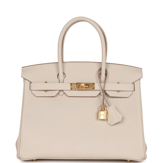 Hermès Birkin 30 Craie Togo Gold Hardware