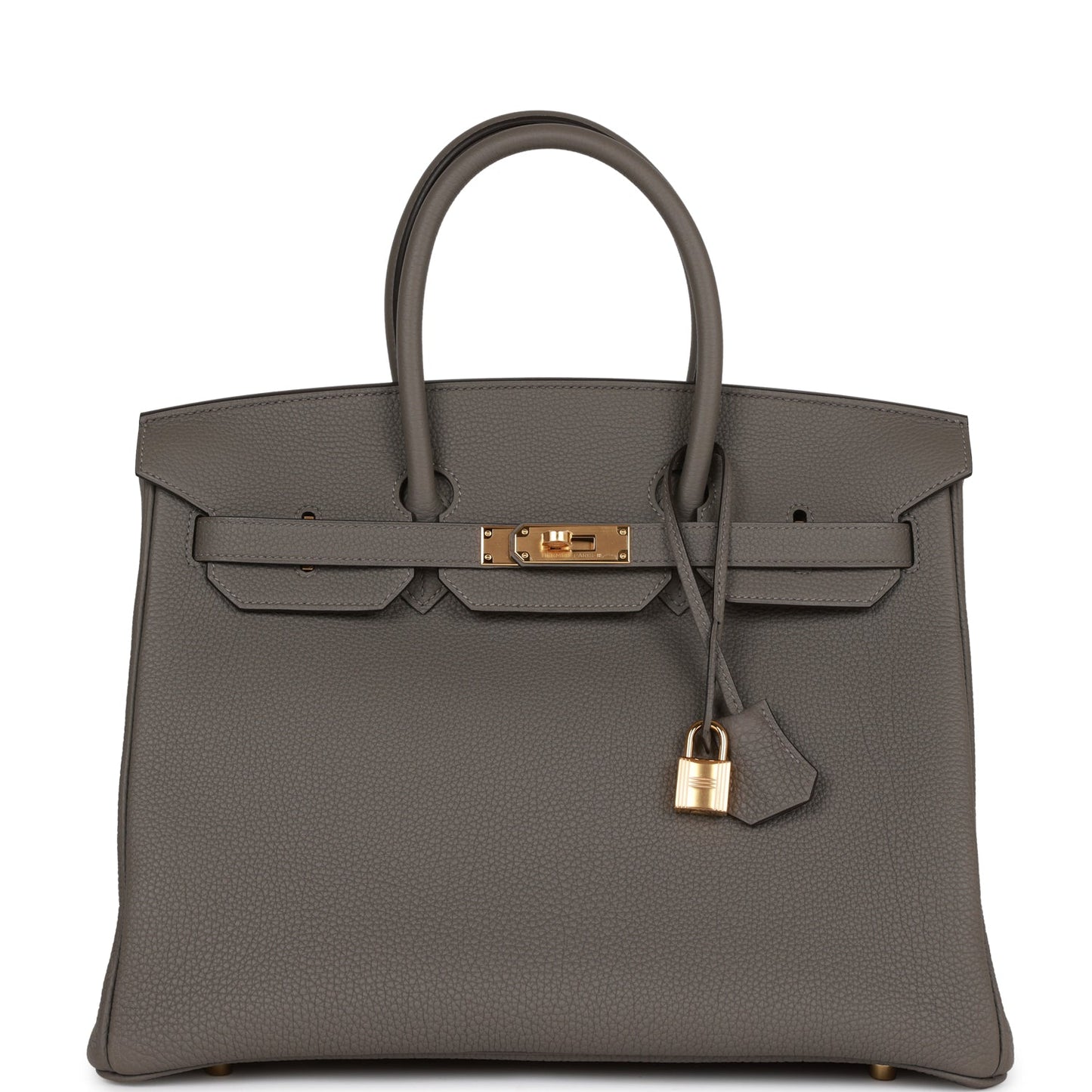 Hermes Birkin 35 Gris Meyer Togo Gold Hardware