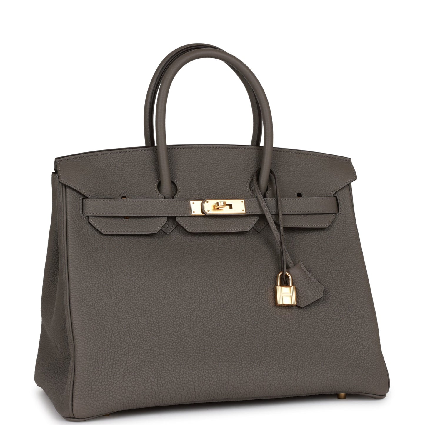 Hermes Birkin 35 Gris Meyer Togo Gold Hardware