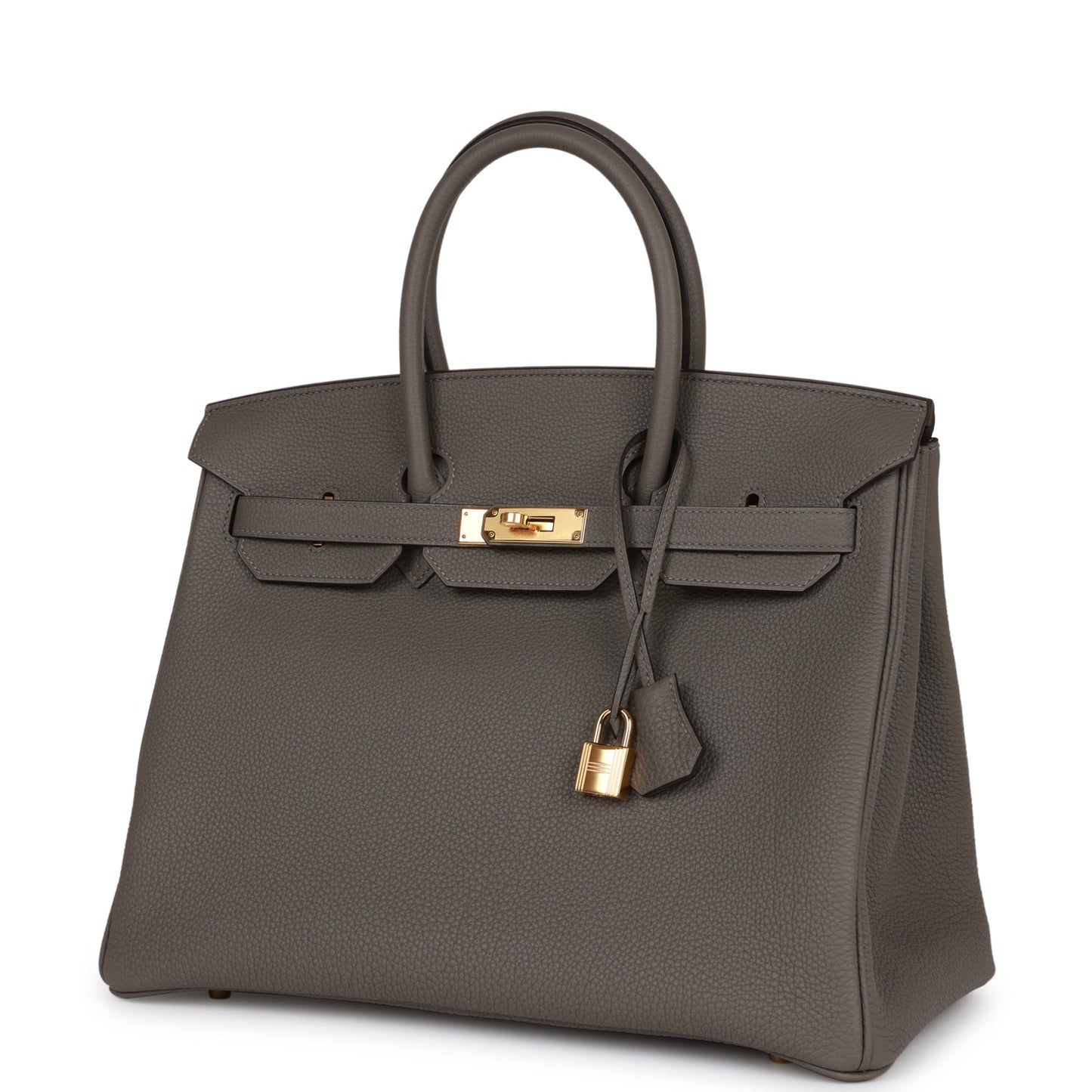 Hermes Birkin 35 Gris Meyer Togo Gold Hardware