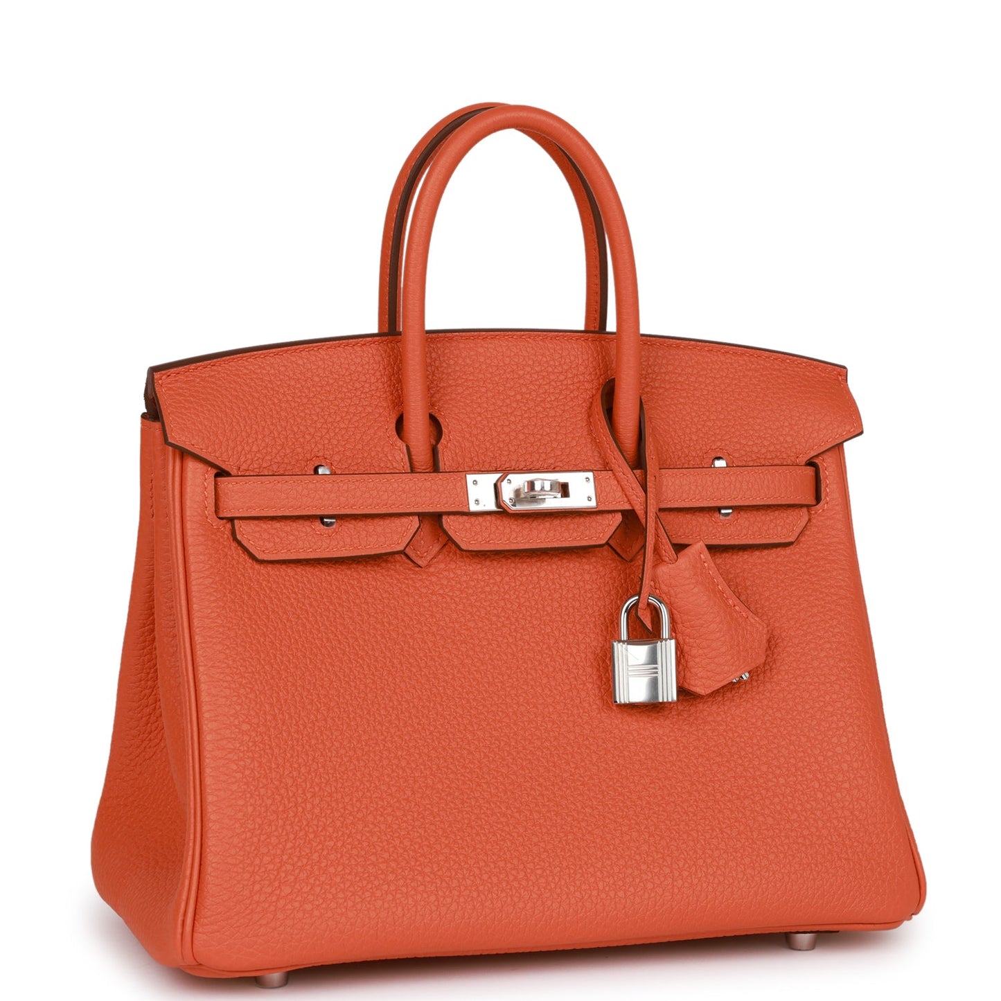 Hermes Birkin 25 Orange Togo Palladium Hardware