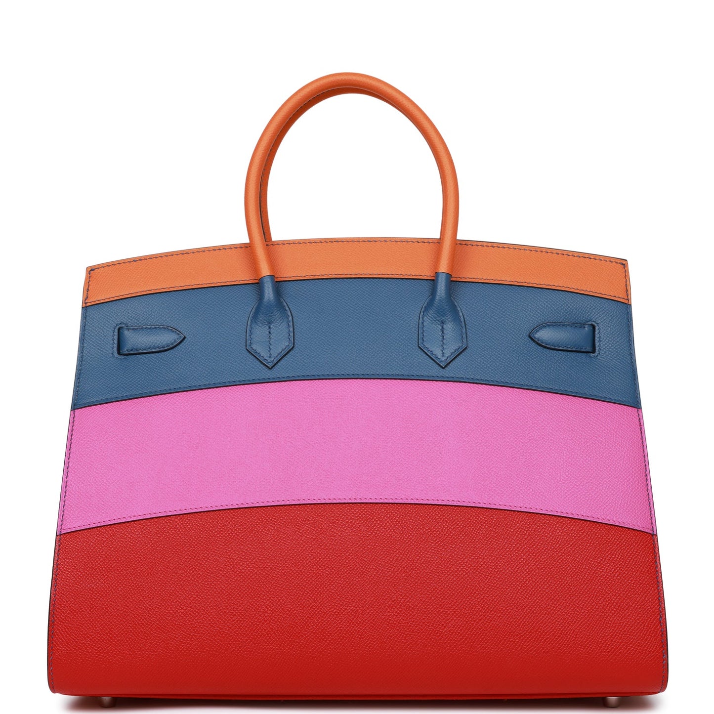 Hermes "Sunset" Birkin Sellier 35 Rainbow Epsom Palladium Hardware - Sourced - Bob Flawless Skincare 