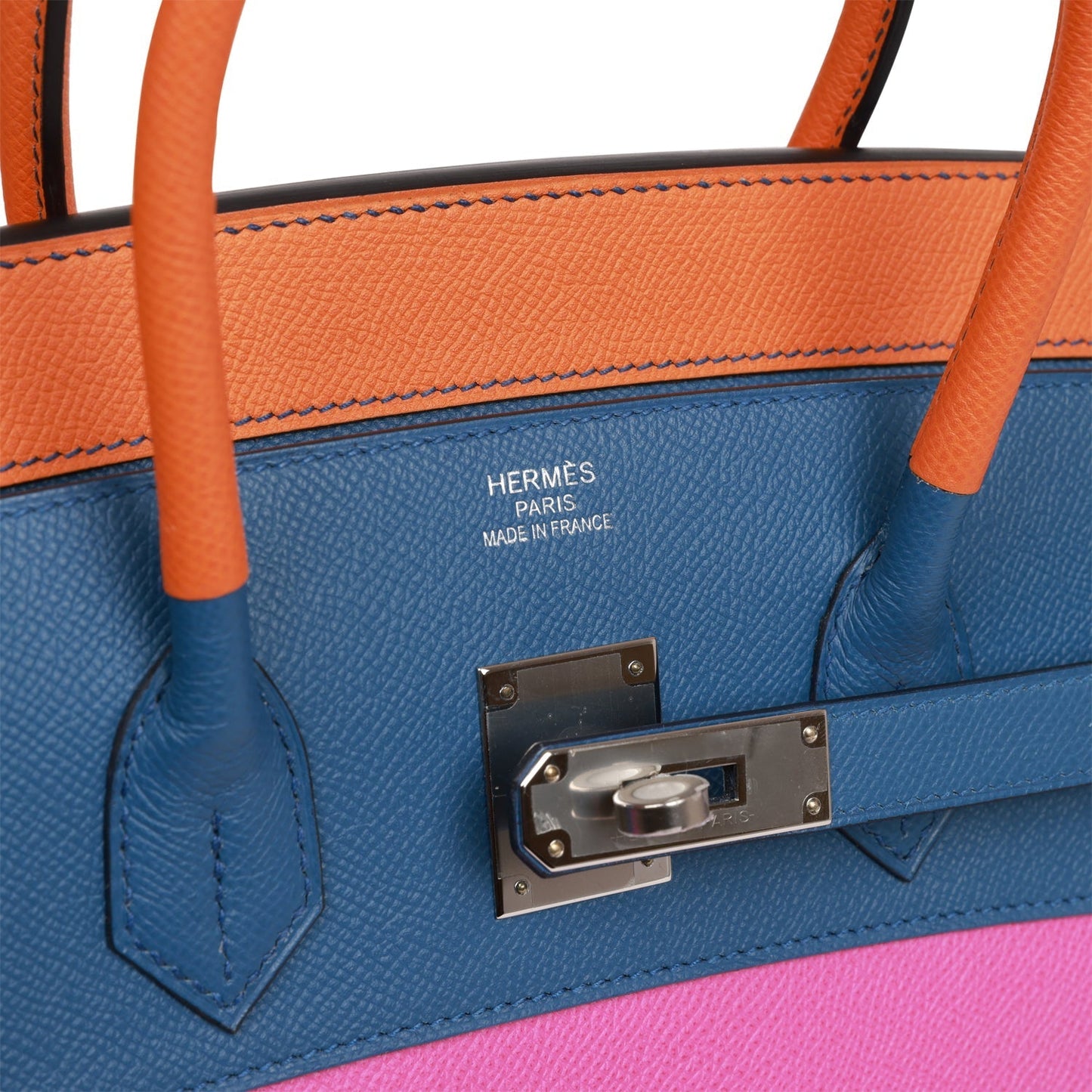 Hermes "Sunset" Birkin Sellier 35 Rainbow Epsom Palladium Hardware - Sourced - Bob Flawless Skincare 