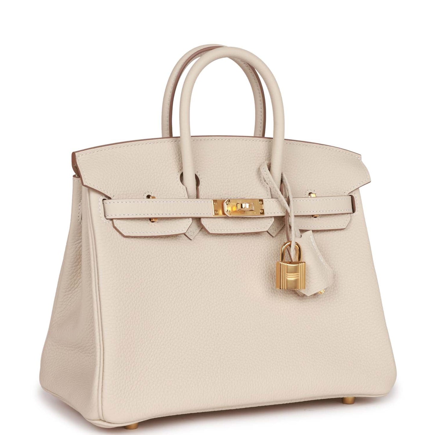 Hermes Birkin 25 Craie Togo Gold Hardware