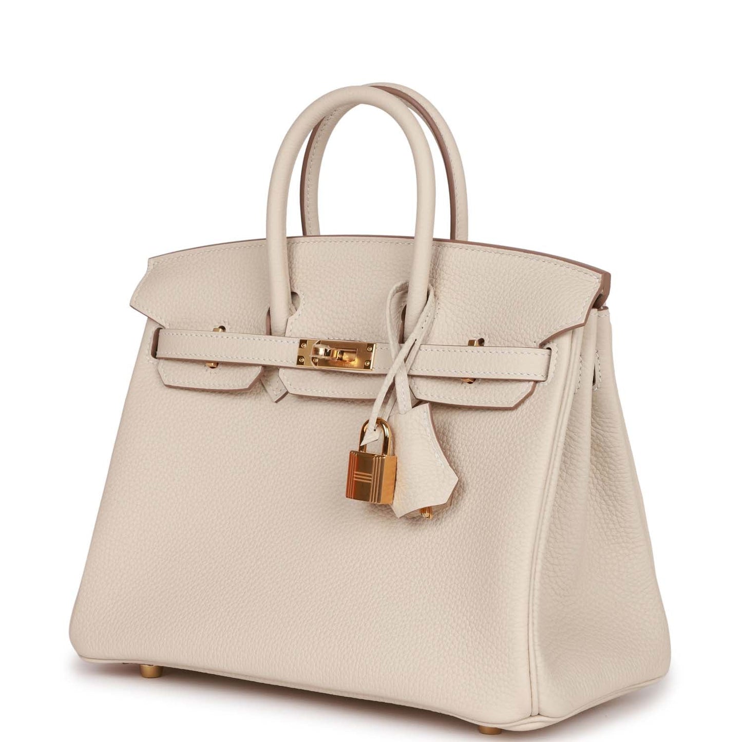 Hermes Birkin 25 Craie Togo Gold Hardware