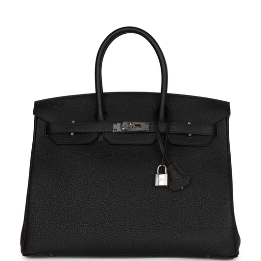 Hermes Birkin 35 Black Togo Palladium Hardware