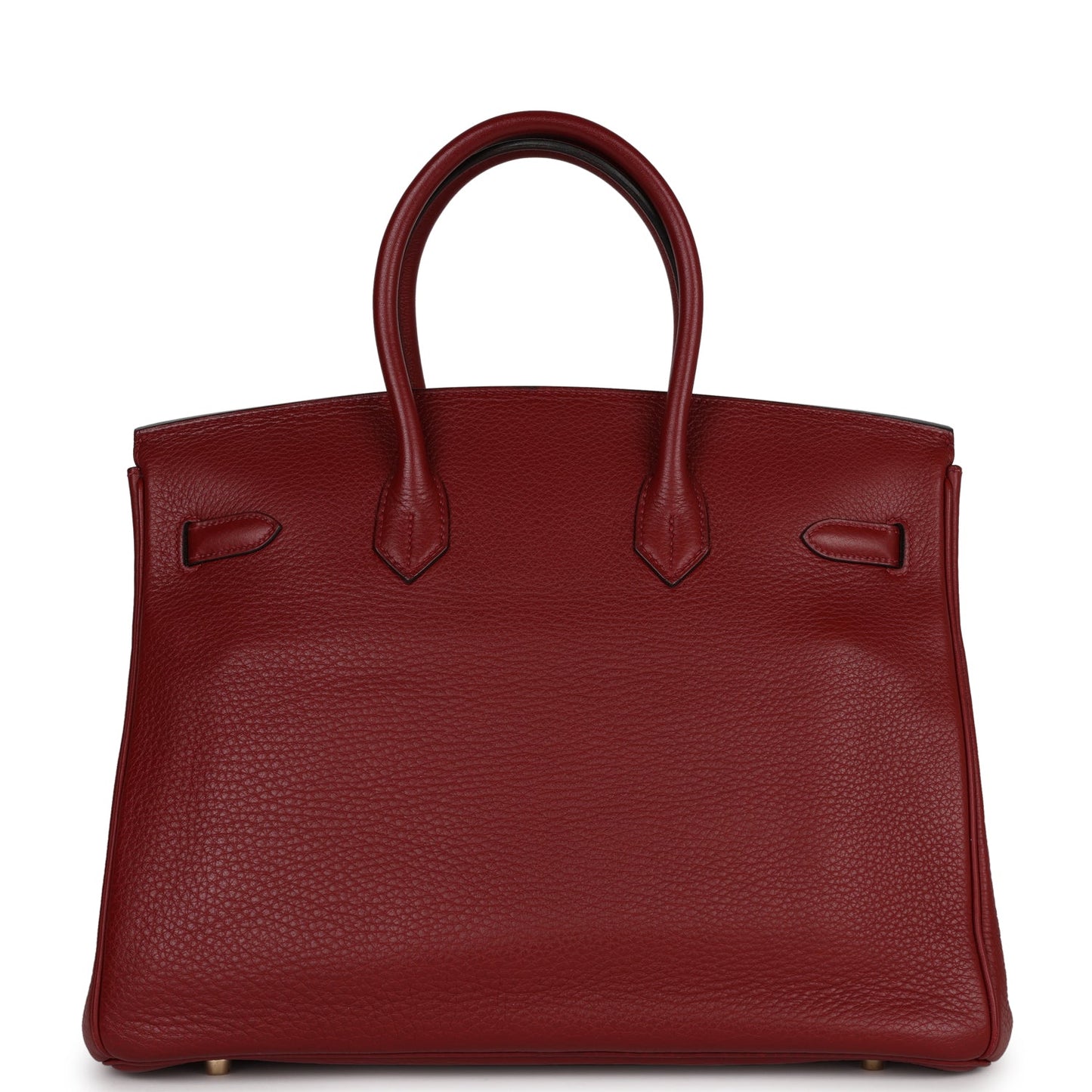 Pre-owned Hermes Birkin 35 Rouge H Togo Gold Hardware